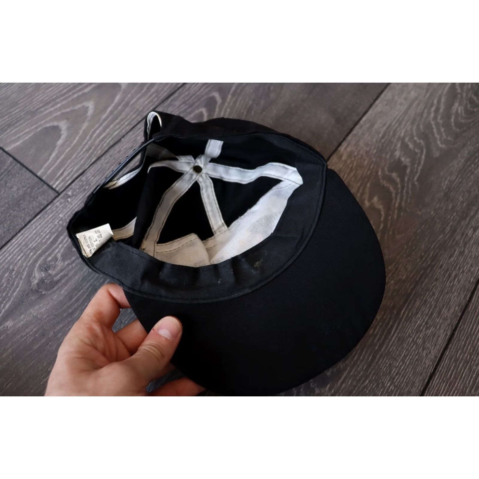Aeronautica Militare AERONAUTICA MILITARE ITALIAN CAP Hat Men’s Vintage Black Crewneck Style Baseball Cap One Size L Size ONE SIZE - 6 Thumbnail