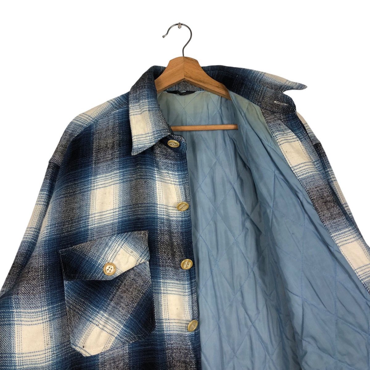 Japanese Brand 📌Vintage Chore Work Jacket Flannel Tartan Design Size US L / EU 52-54 / 3 - 13 Thumbnail