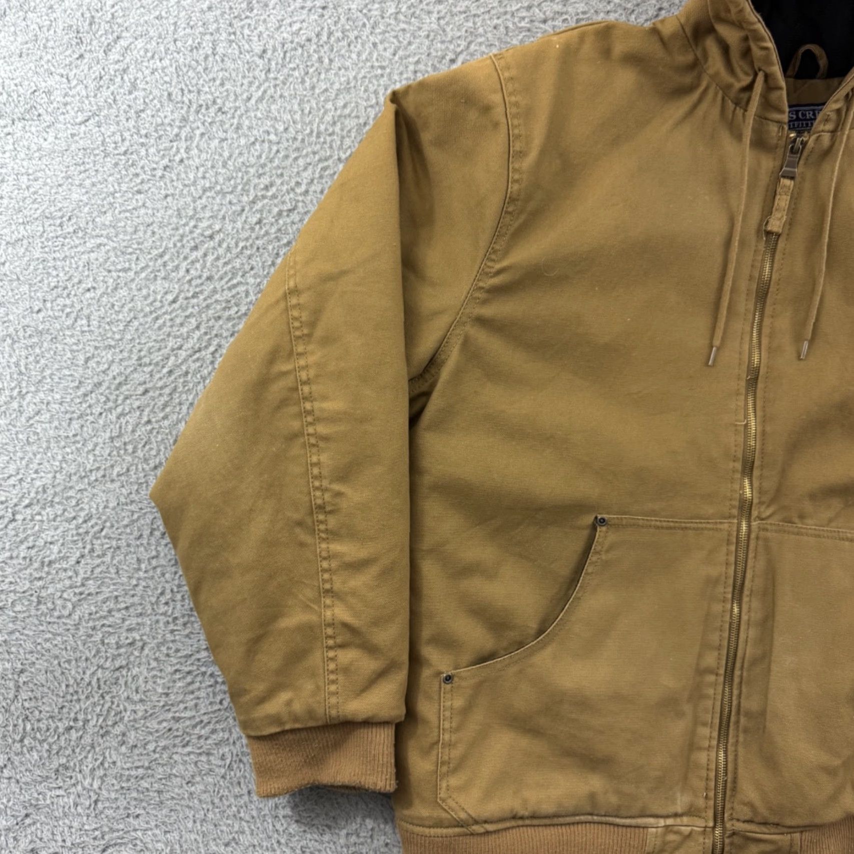Vintage VINTAGE Bass Creek Outfitters Jacket Mens XL Brown Workwear Quilted Hood Outdoor Size US XL / EU 56 / 4 - 4 Thumbnail