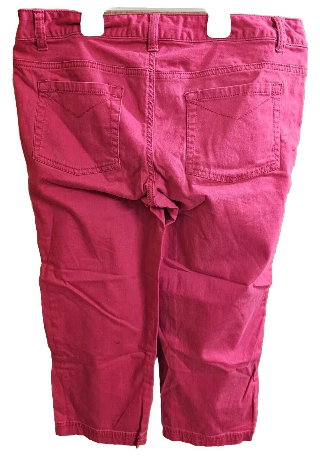 Merona merona stretch capri pink pants sz 6 Size 28" / US 6 / IT 42 - 4 Thumbnail