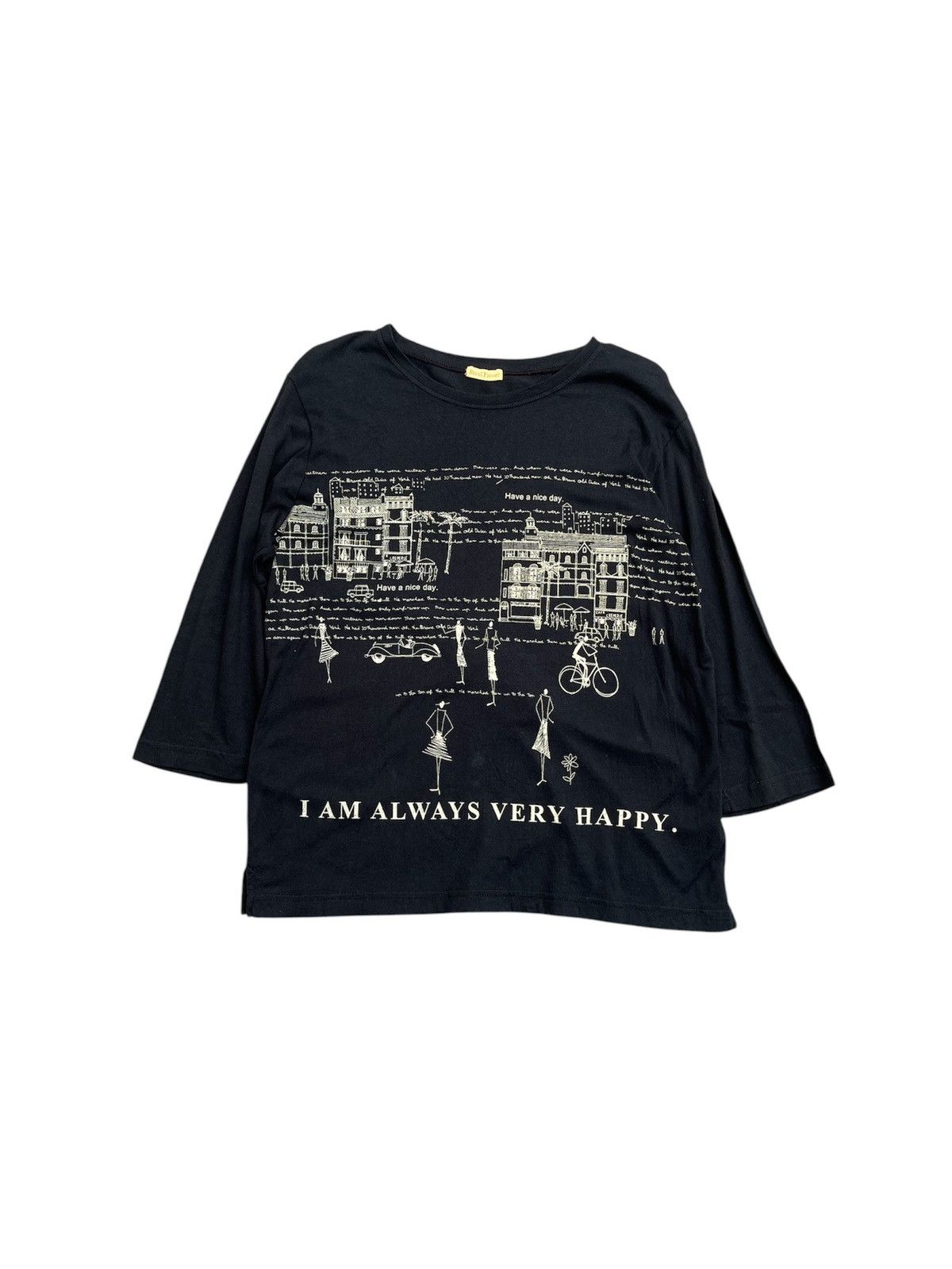 Beauty Beast × Hysteric Glamour × Japanese Brand JAPANESE Y2K ROYAL FLOWER POEM LONGSLEVEE Size US XS / EU 42 / 0 - 1 Thumbnail