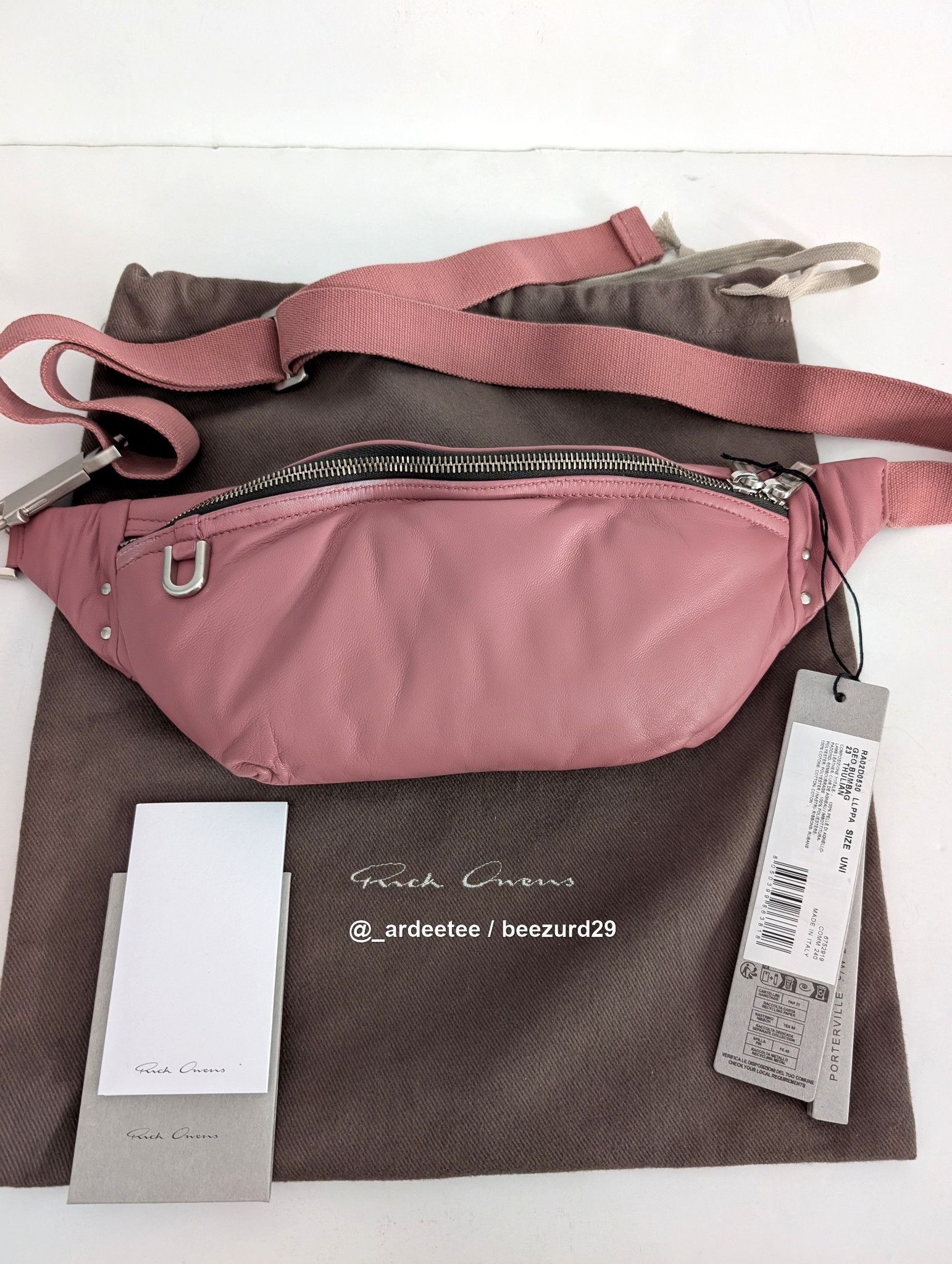 Rick Owens RICK OWENS SS17 WALRUS LCW “ZAINO” BACKPACK (FINAL DROP