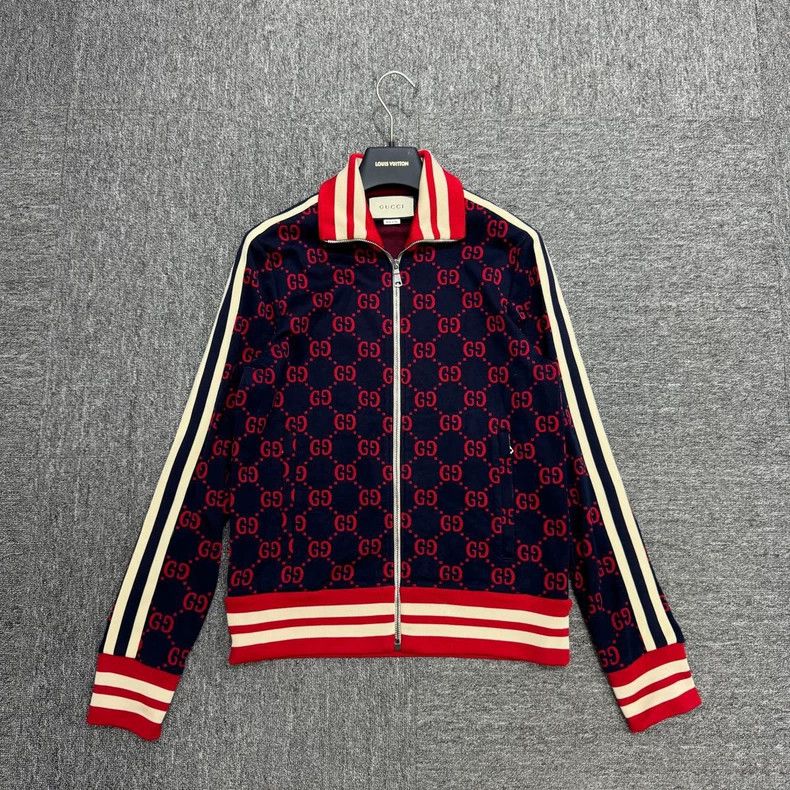 Gucci Gucci Red full-print gg jacket 2502-Nextarrow Size US XS / EU 42 / 0 - 1 Thumbnail