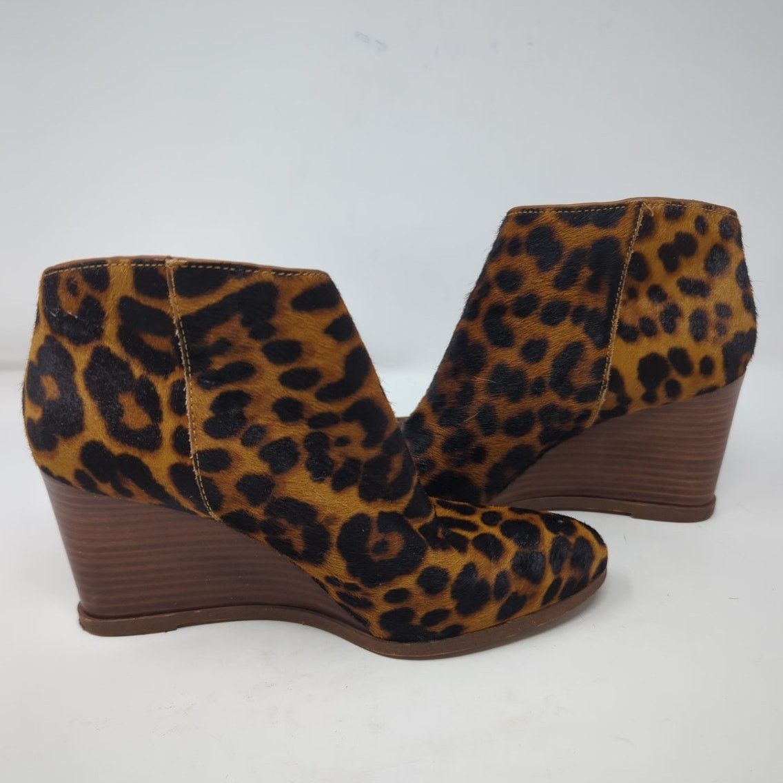 Other Nordstrom 1STATE Kaleb Boots Wedge Calf Hair Leopard 6.5 Size US 6.5 / IT 36.5 - 6 Thumbnail