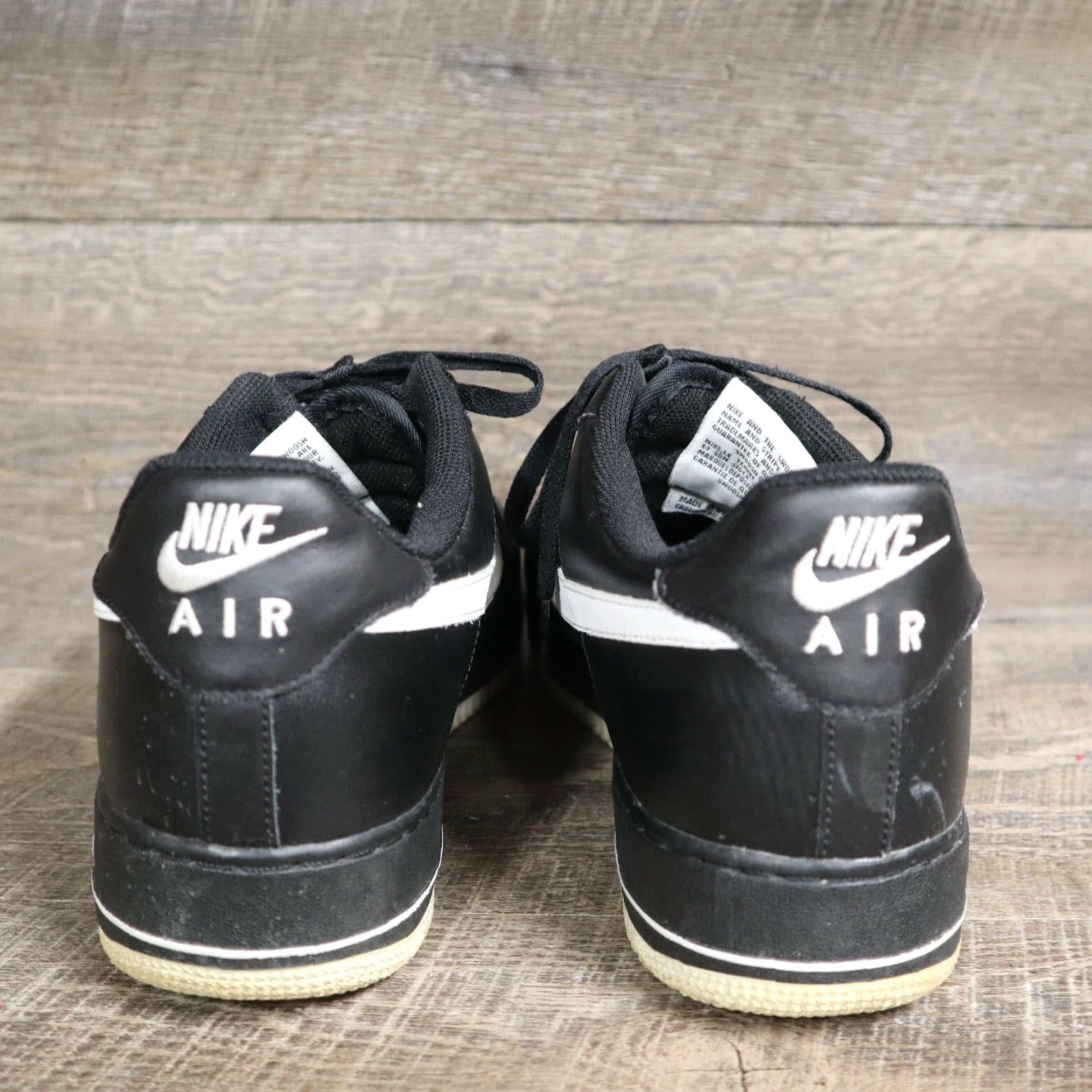 Nike Nike Air Force 1 Low Sneakers Mens Size 12 Black White 488298-008 Size US 12 / EU 45 - 6 Thumbnail