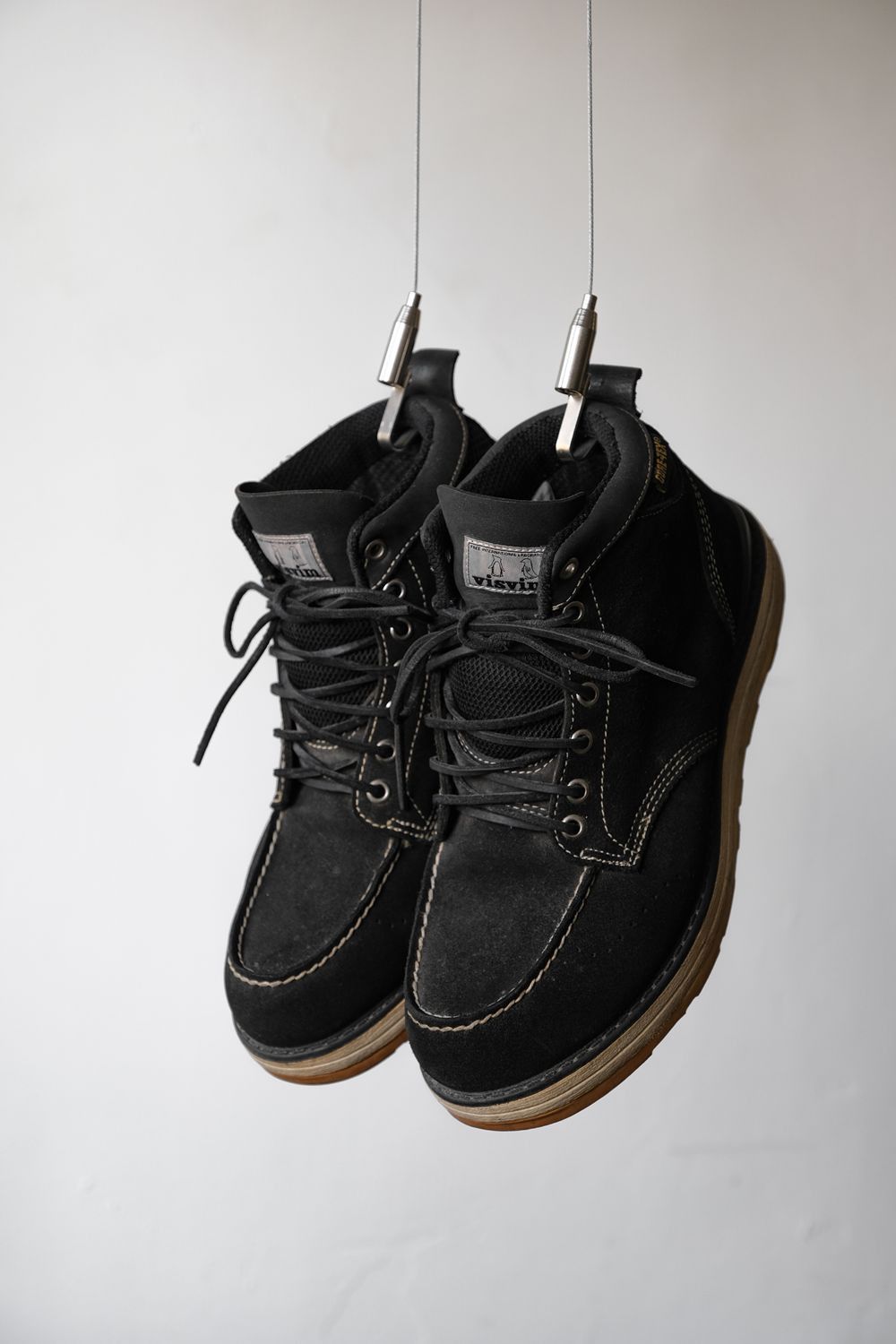 7 Hole '73-Folk Boots in Black Horsehide – Blue Owl Workshop