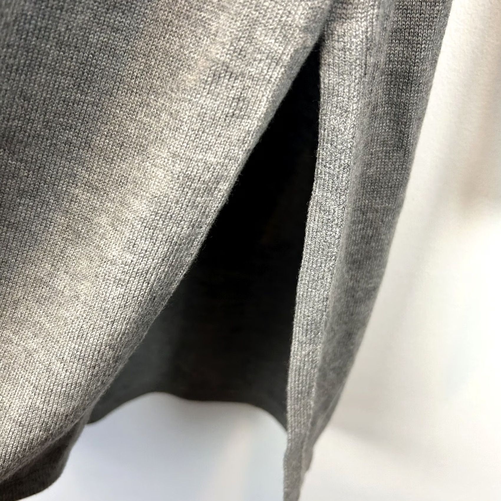 J. Jill J Jill Sweater Dress Tunic Gray Womans S Viscose Wool Blend Top Side Slits Size S / US 4 / IT 40 - 4 Thumbnail