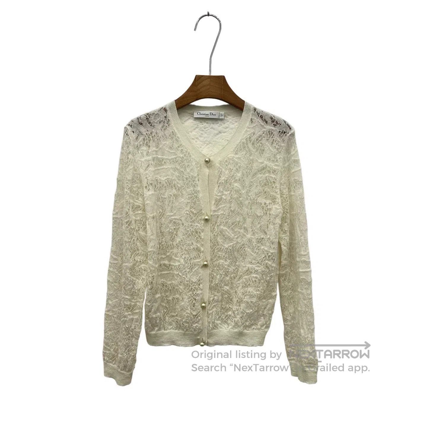 Dior Dior Beige Lace Cardigan. Size S / US 4 / IT 40 - 1 Thumbnail