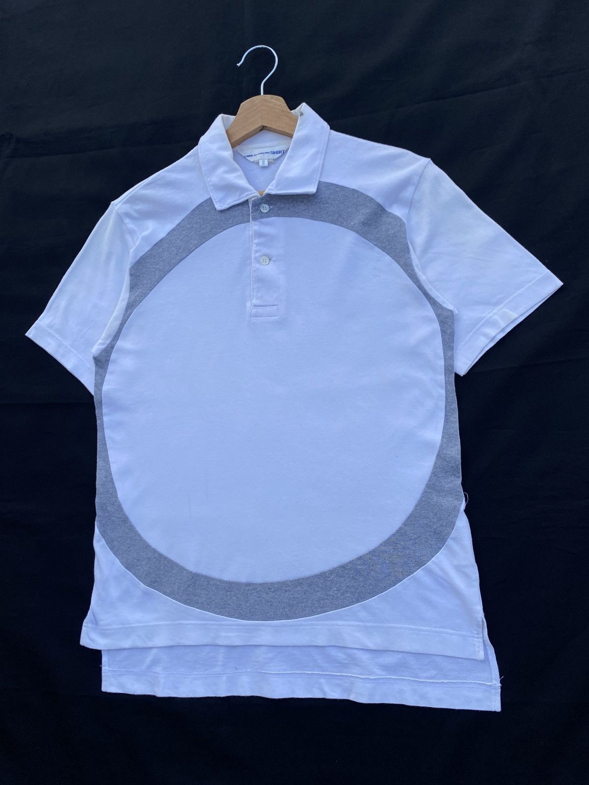 Comme des Garcons Rare Design Comme Des Garcons White Polo Shirt Size US S / EU 44-46 / 1 - 3 Thumbnail