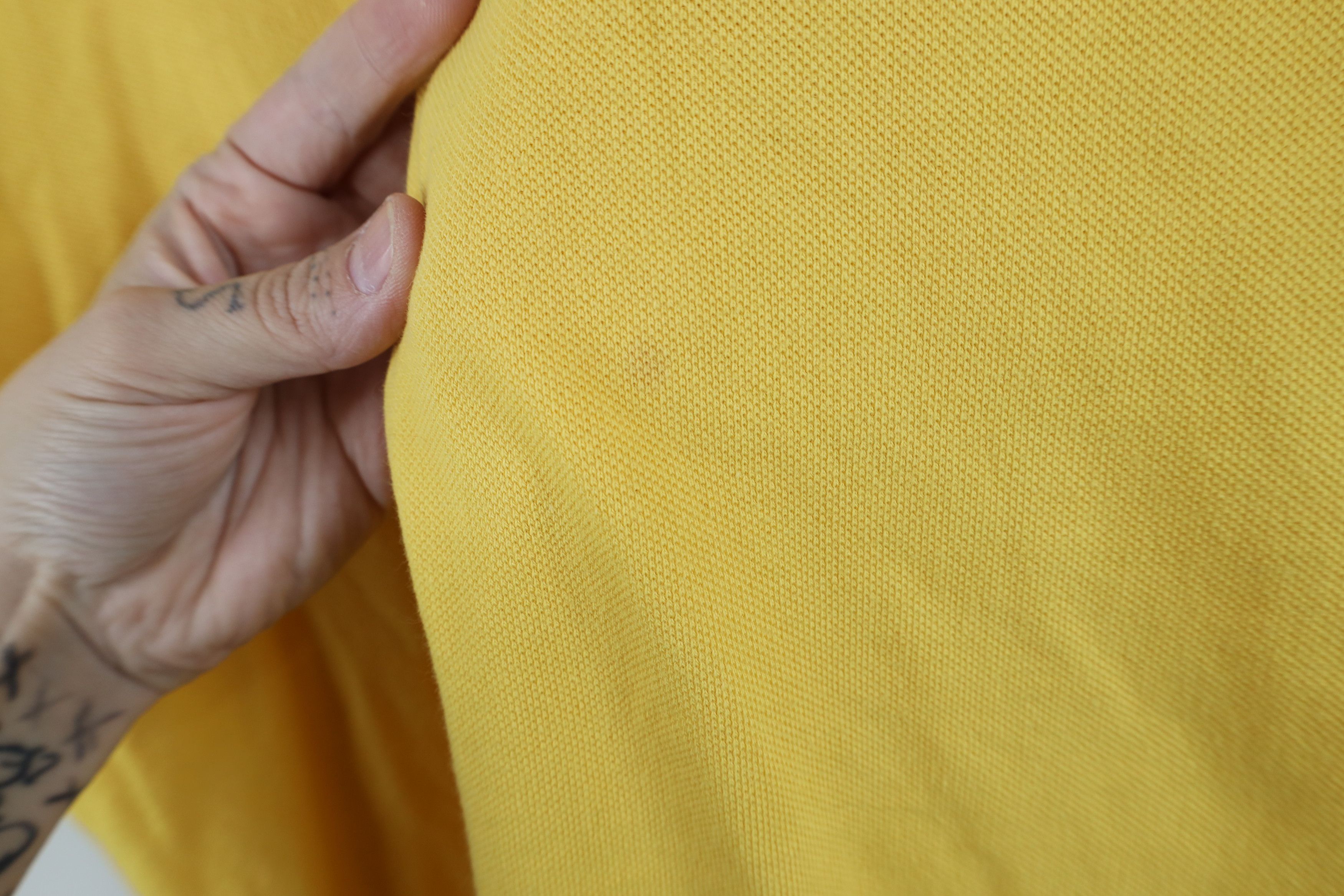 Ralph Lauren Vintage 90s Ralph Lauren Pique Cotton Golf Polo Shirt Yellow Size US M / EU 48-50 / 2 - 5 Thumbnail