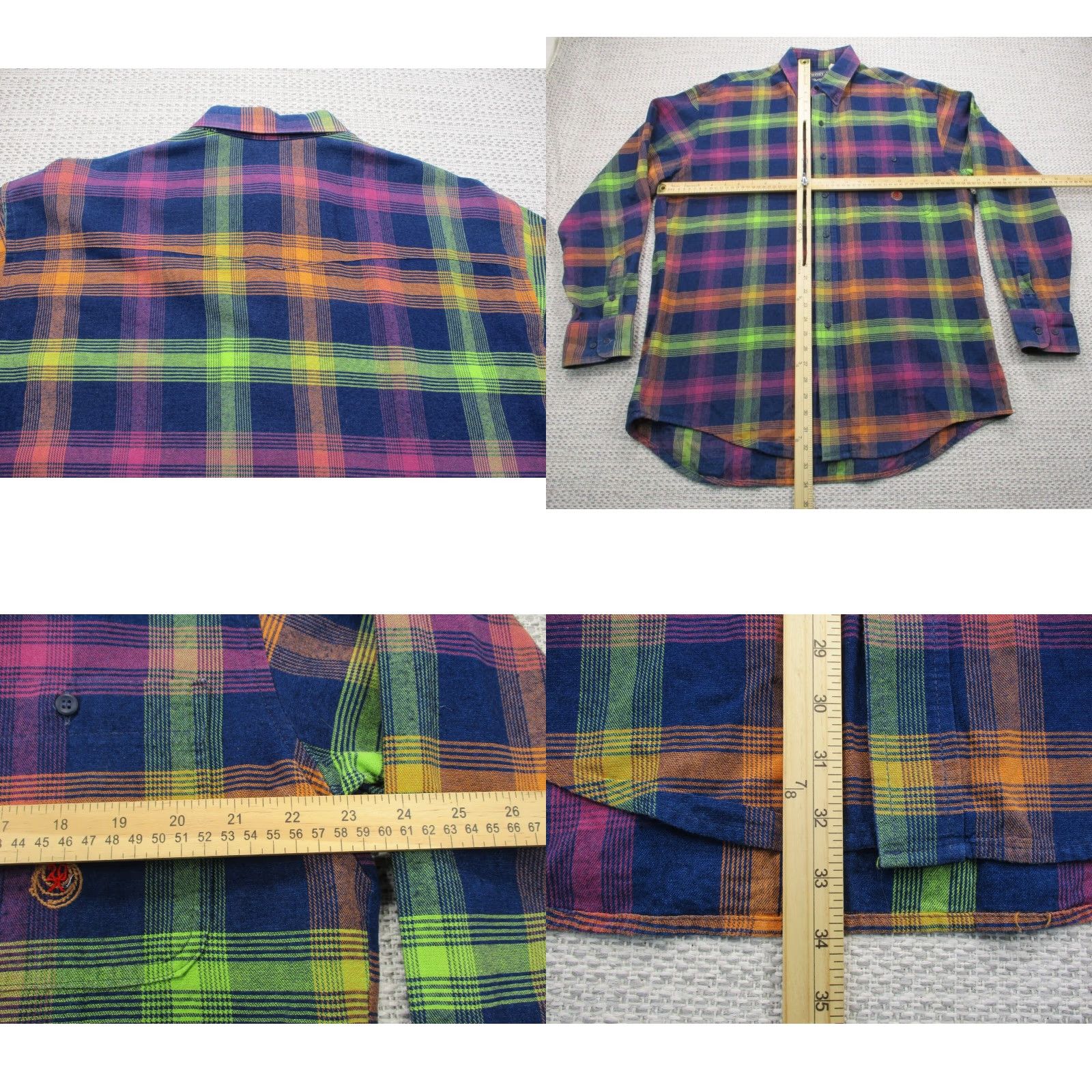 Wrangler VINTAGE Wrangler Twenty-X Shirt Mens L Button-Up Long Sleeve Plaid Western USA Size US L / EU 52-54 / 3 - 8 Thumbnail