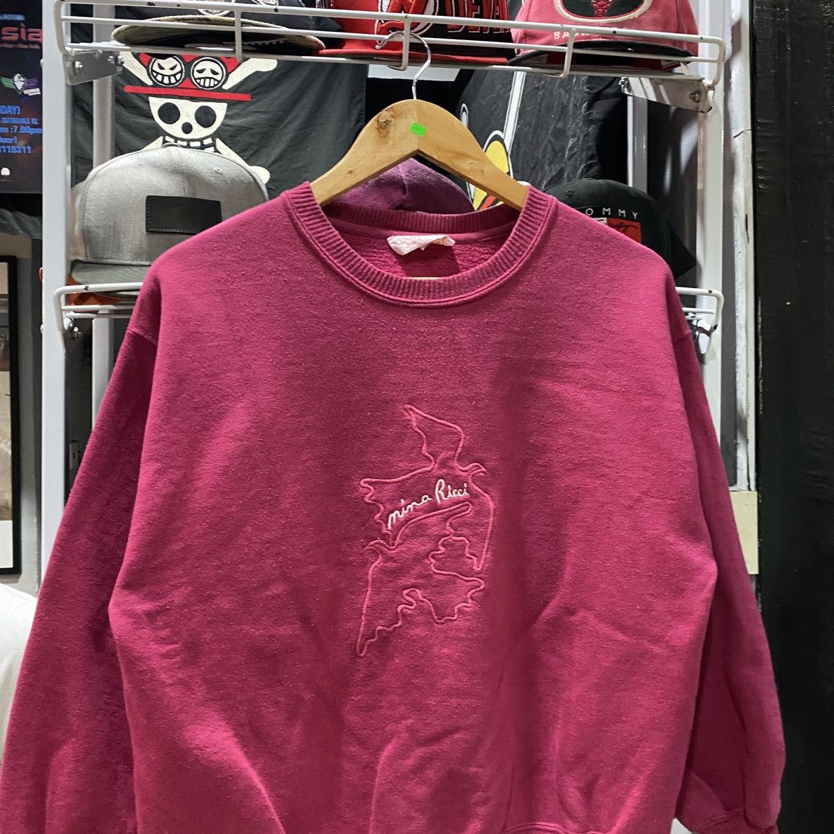 Vintage Nina Ricci Embroidered Birds Sweatshirt Size US M / EU 48-50 / 2 - 3 Thumbnail