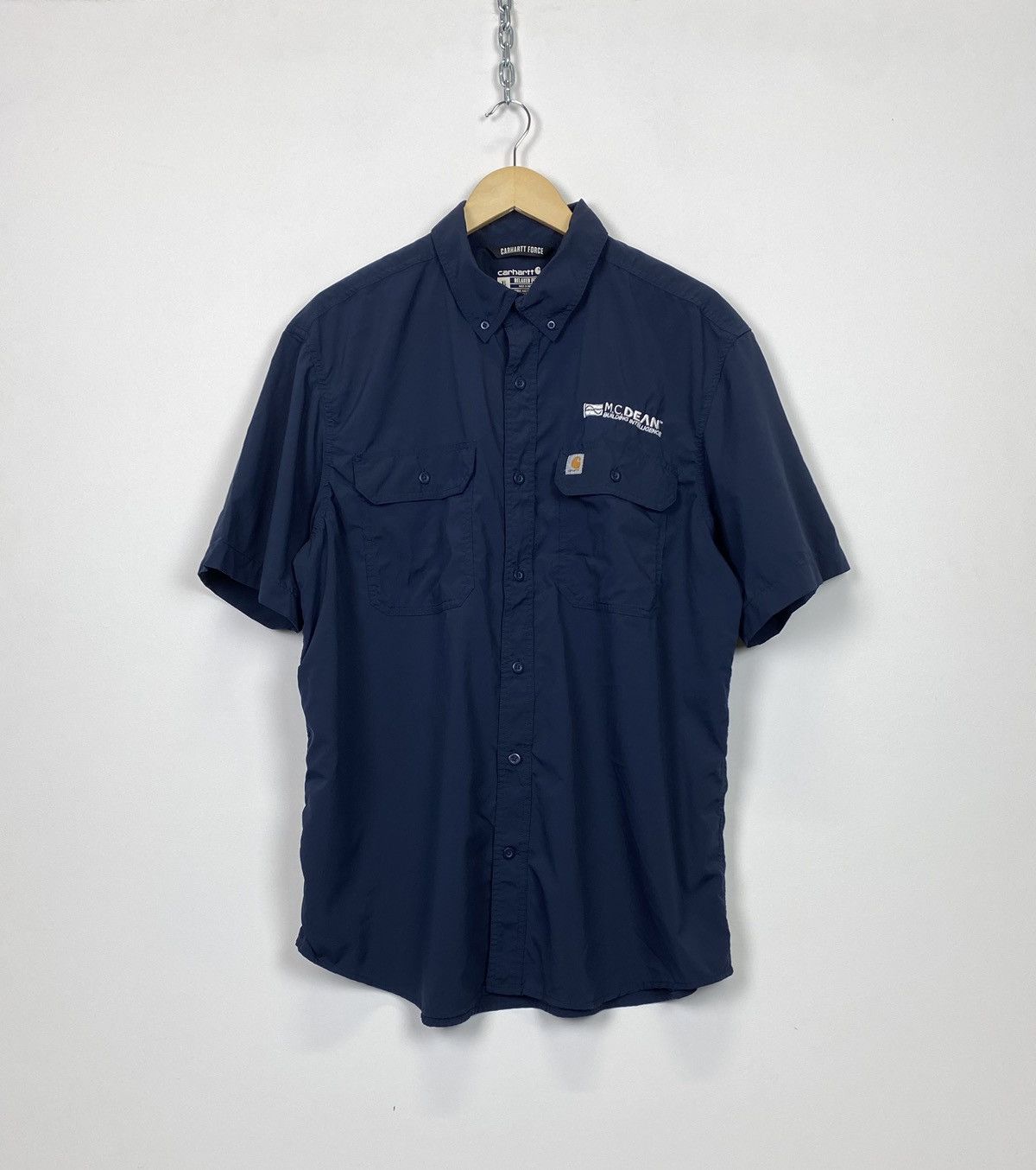 Carhartt Carhartt Force Shirt Short Sleeve Relaxed Fit 90’s style Size US XL / EU 56 / 4 - 1 Thumbnail