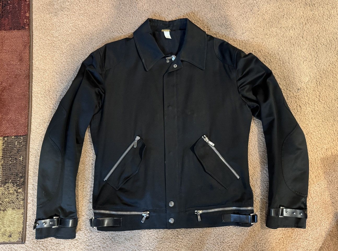 Versace Versace Metal Jacket Black Silver Size 54 Size US L / EU 52-54 / 3 - 1 Thumbnail
