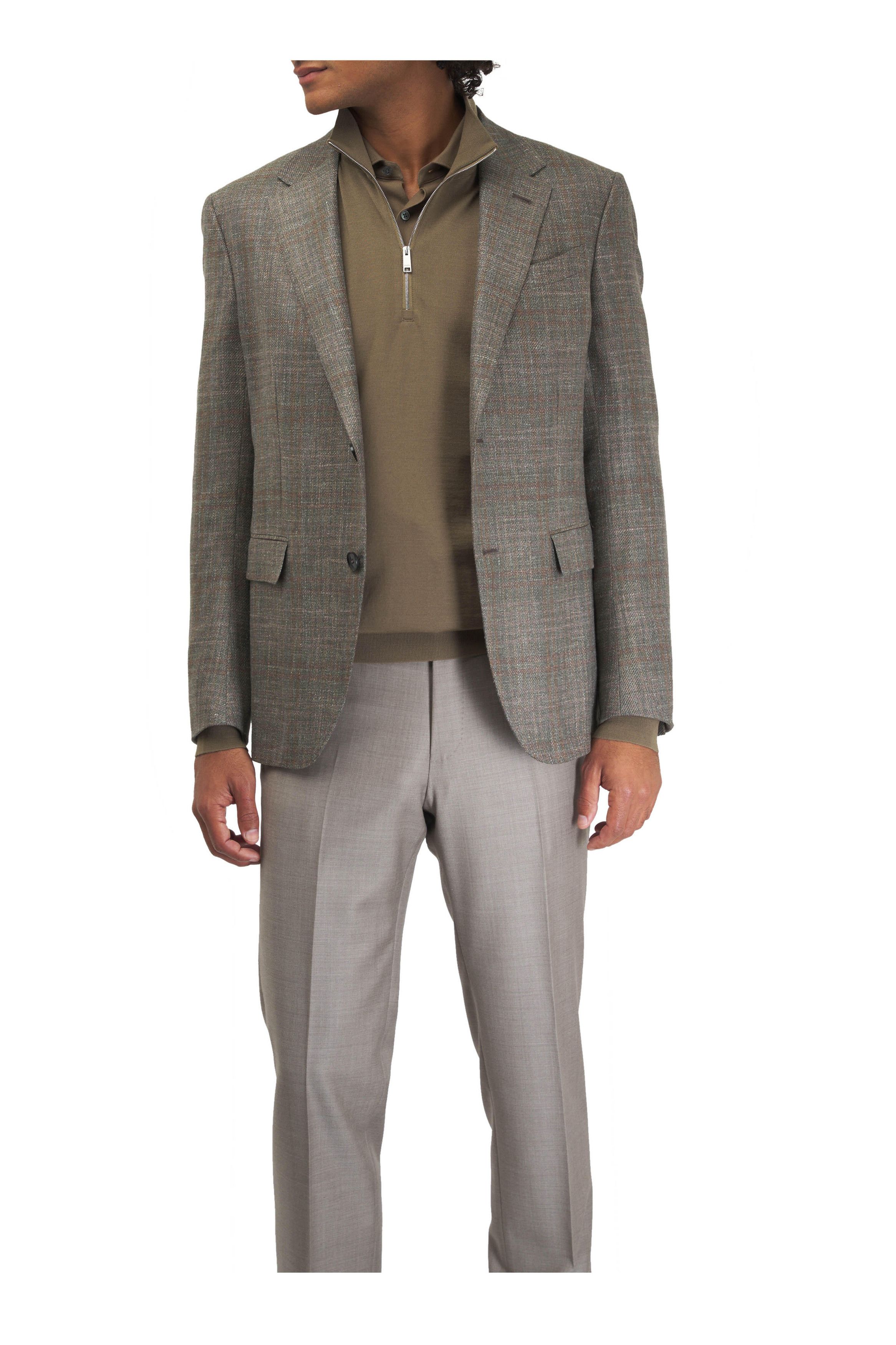 Z Zegna o1mtch0225 Wool Quarter Zip Pullover in Green Size US M / EU 48-50 / 2 - 3 Thumbnail