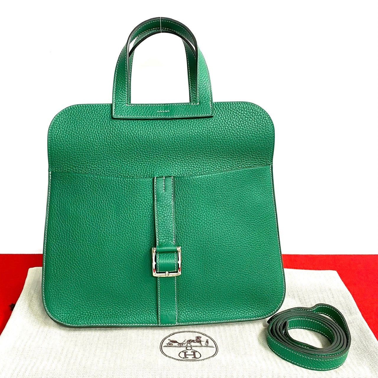 Hermes Hermes Shoulder Bag Green Size ONE SIZE - 1 Thumbnail