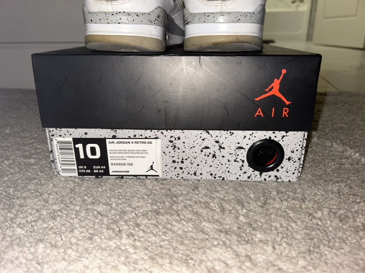 Jordan Brand Jordan 4 White Cement Size US 10 / EU 43 - 7 Thumbnail