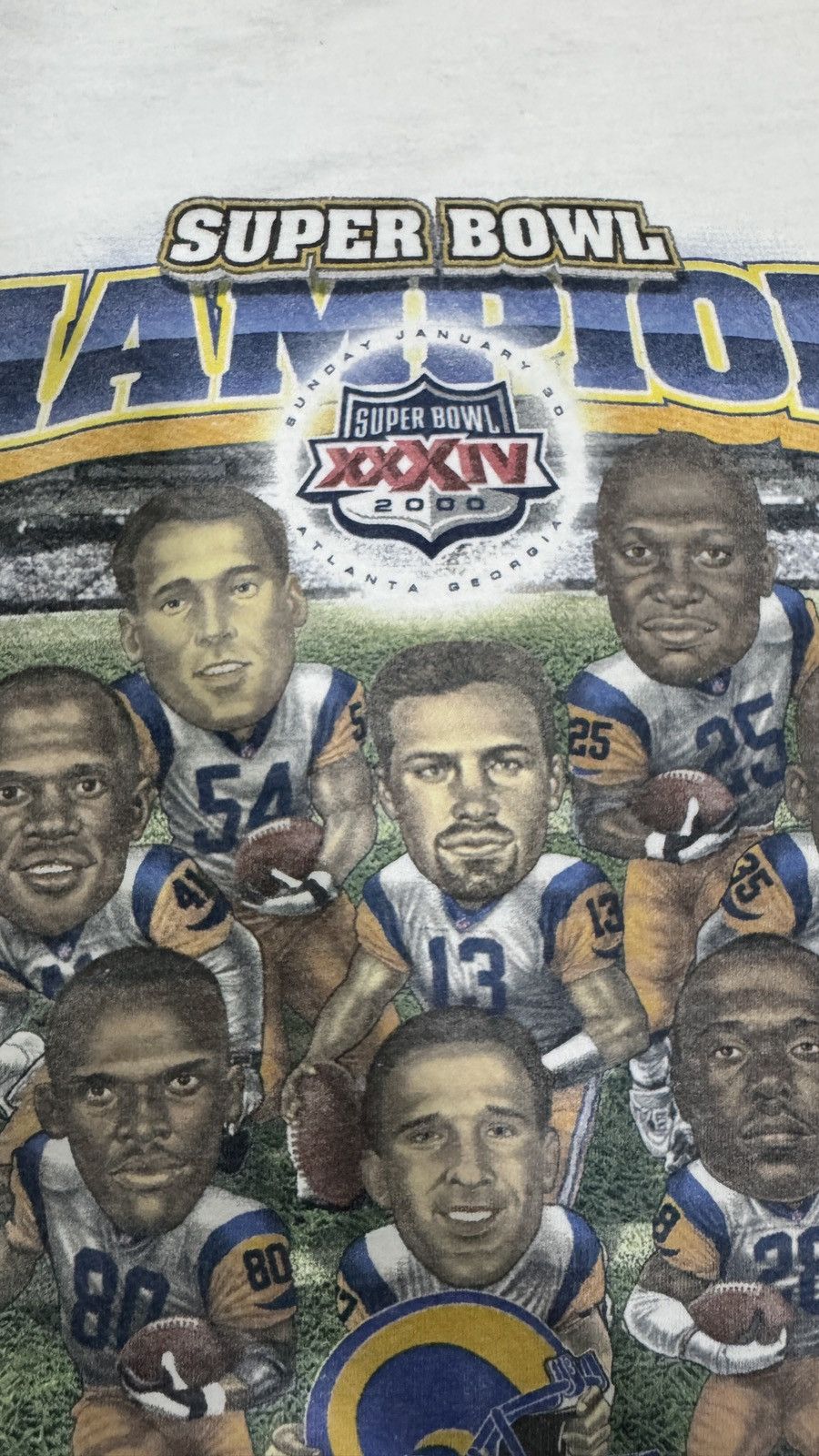 NFL × Pro Player × Vintage Vintage 2000 Super Bowl Champion St Louis Rams Size US XL / EU 56 / 4 - 4 Thumbnail