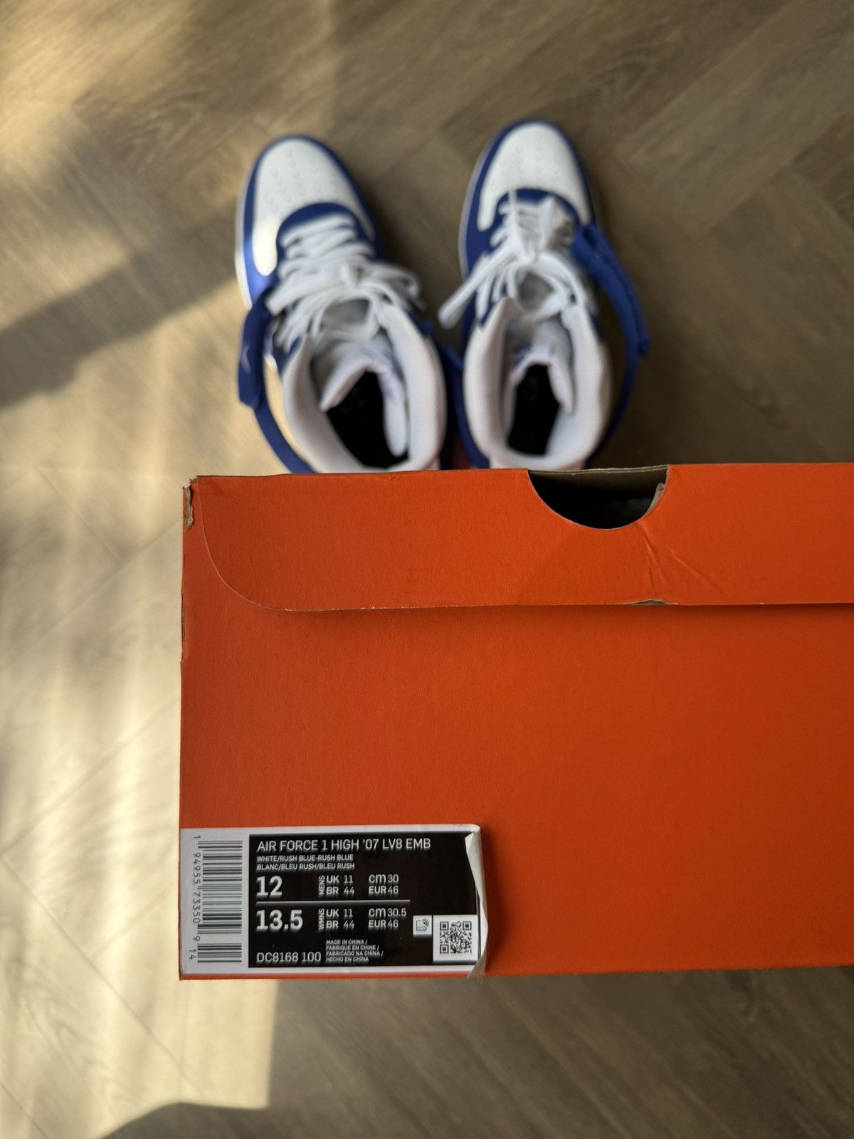 Nike Nike Air Force 1 High EMB Dodgers Size 12 Size US 12 / EU 45 - 10 Thumbnail