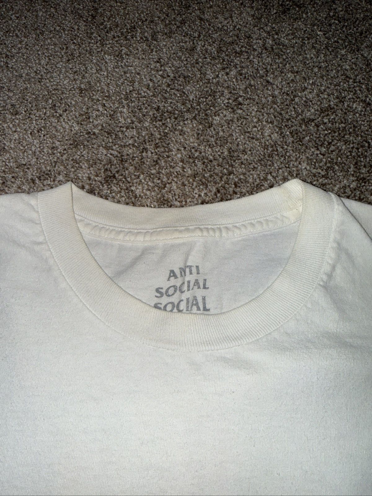 Anti Social Social Club Anti Social Social Club White Black Pink Tee Size Large Size US L / EU 52-54 / 3 - 11 Thumbnail
