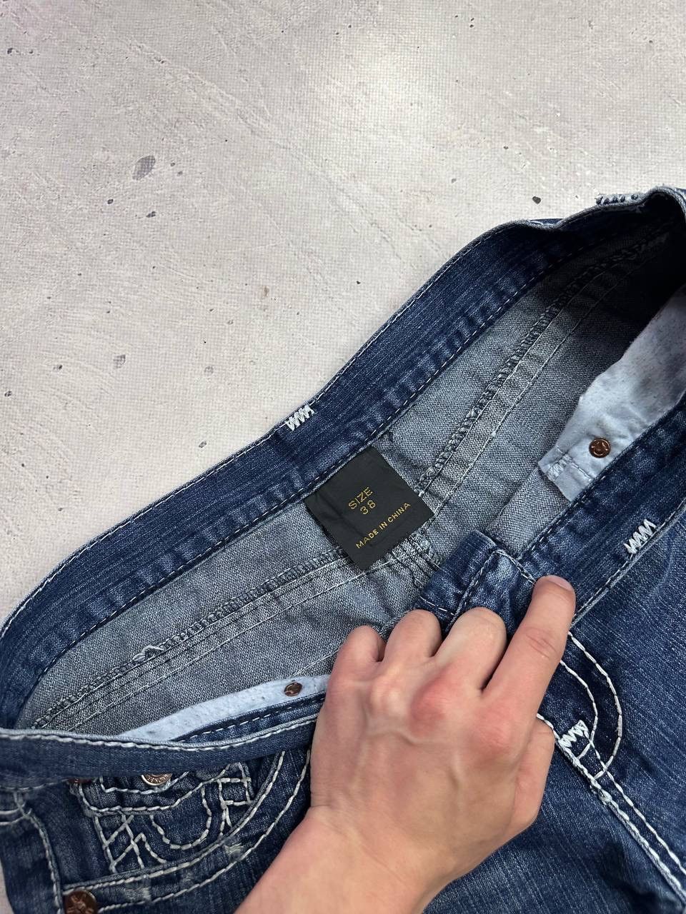 True Religion True Religion Vintage Ricky Super T Blue Denim Jeans 38 Y2K Size US 38 / EU 54 - 9 Thumbnail