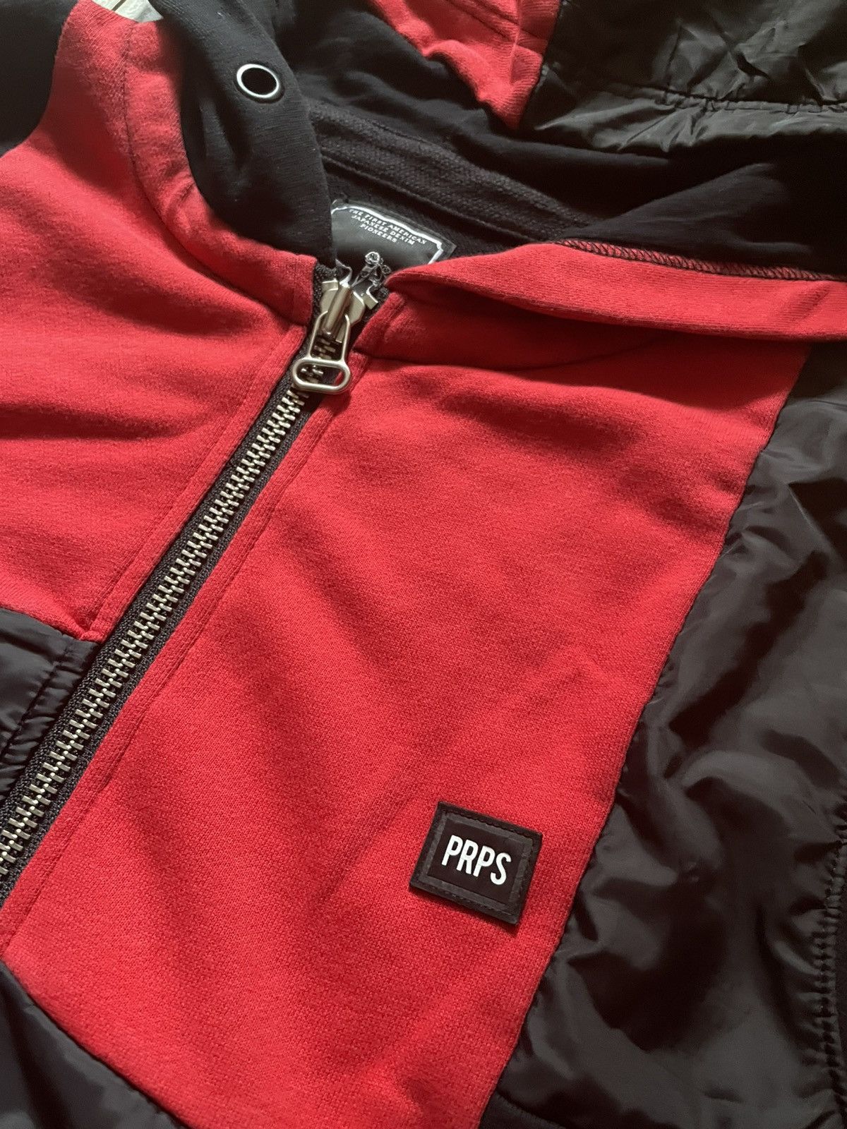 Prps Rare PRPS Patchwork Zip Up Hoodie Size US L / EU 52-54 / 3 - 2 Thumbnail