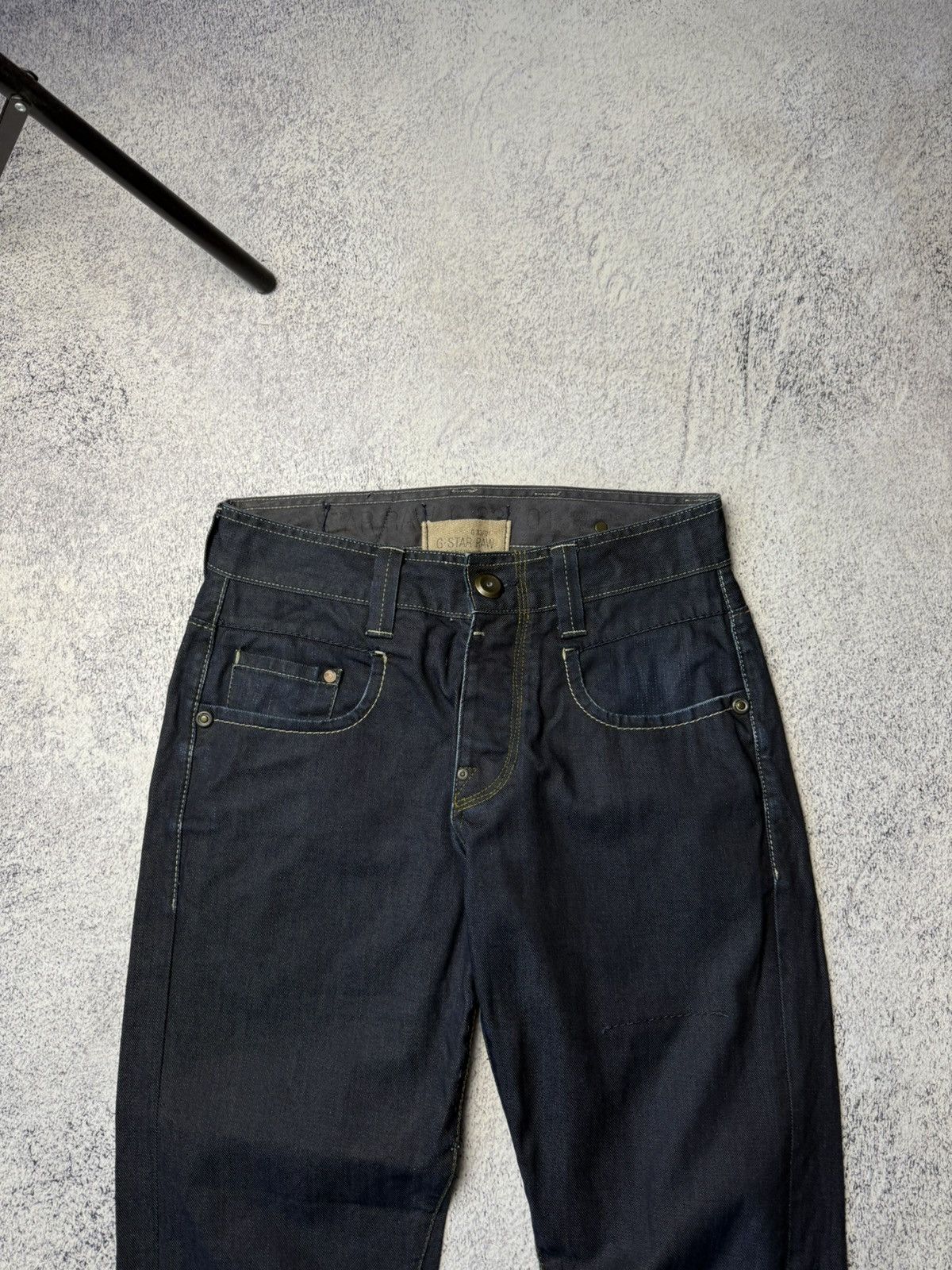 G-Star Vintage G Star Raw Denim Streetwear Jeans Japanese Y2K 30 Size US 31 - 3 Thumbnail