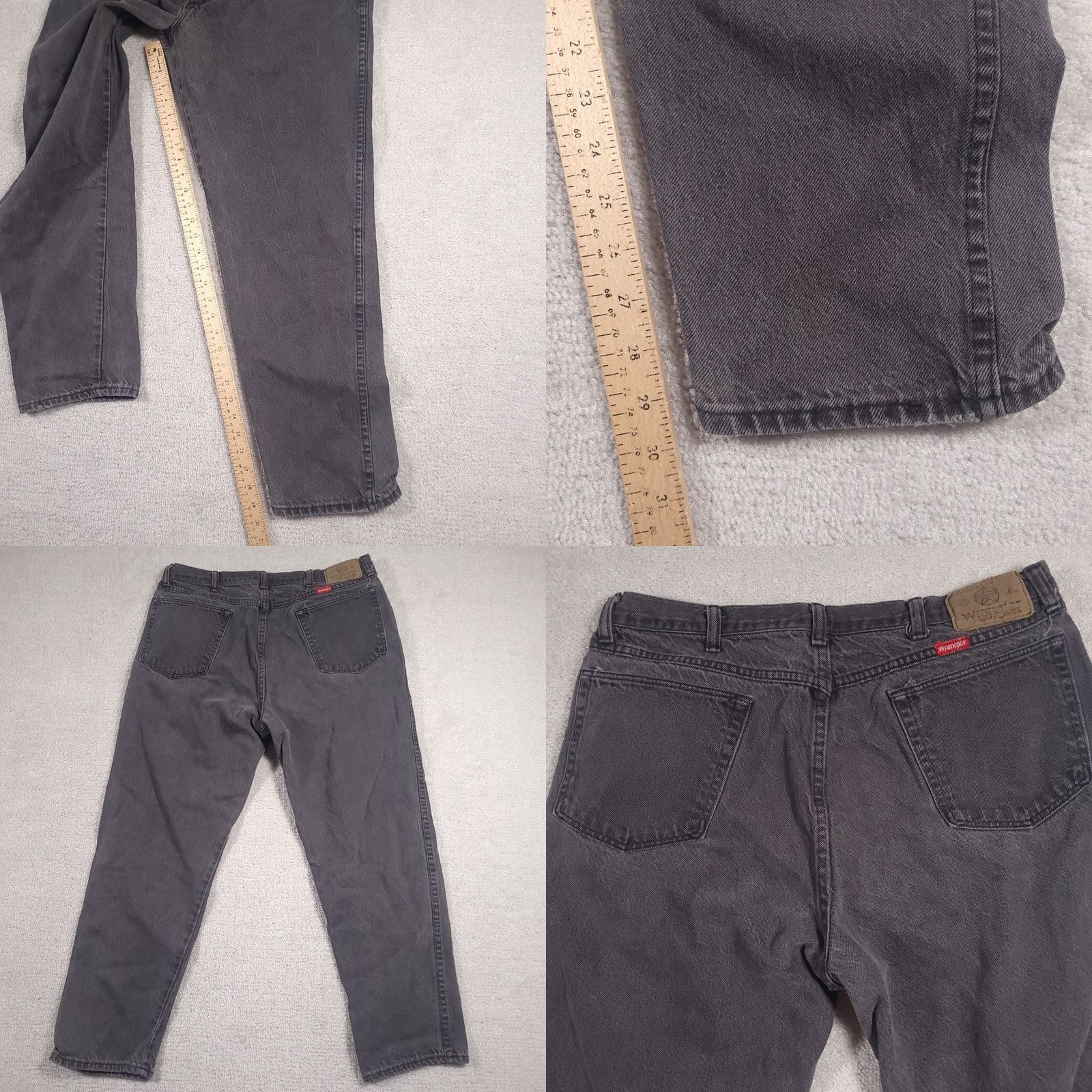 Wrangler VINTAGE Wrangler Jeans Mens 38X30 Black Mid Rise Denim Made In USA Jeans Mens Black 5-Pocket Cowboy USA Wrangler Size US 38 / EU 54 - 8 Thumbnail