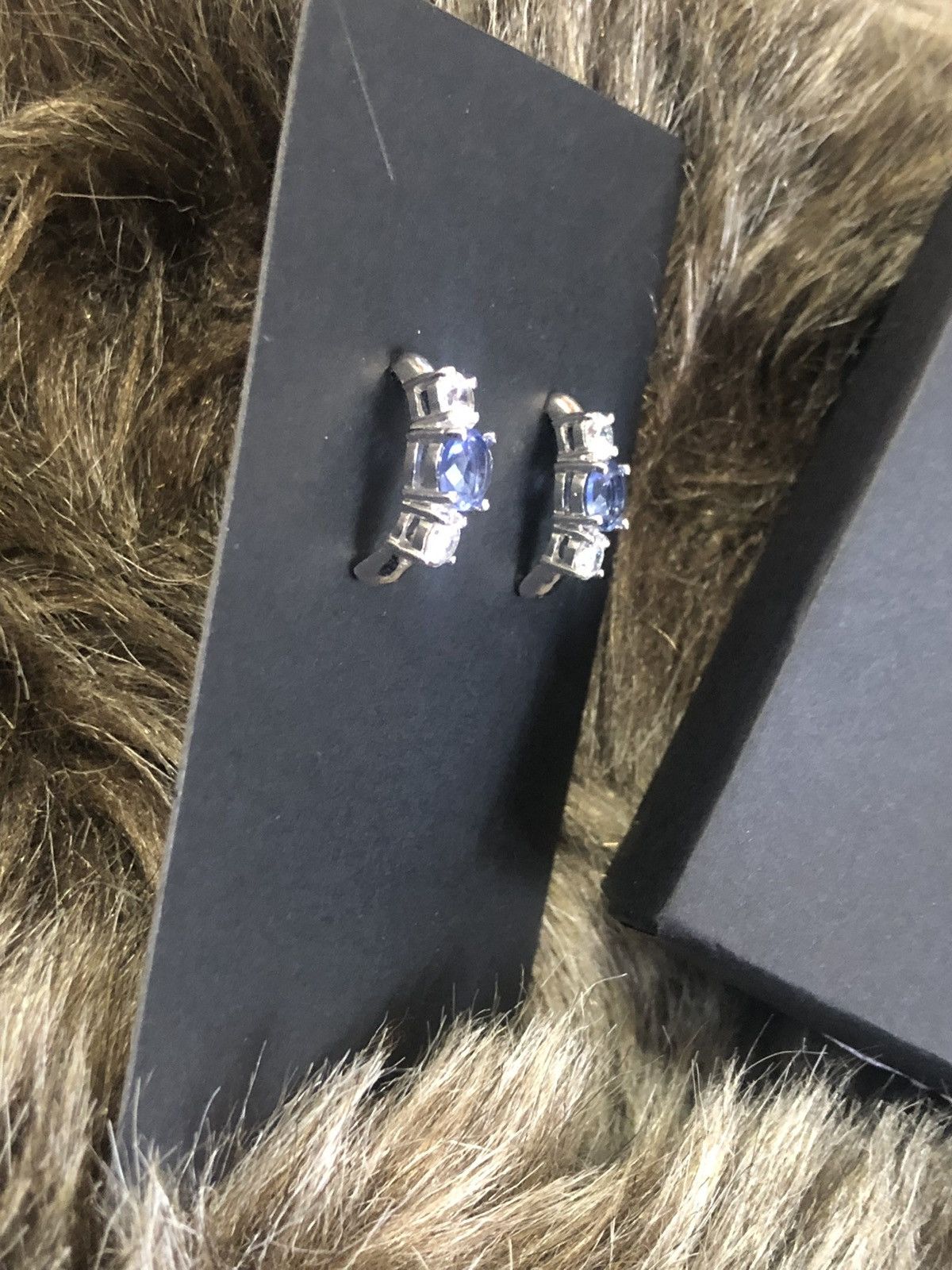 Jewelry Freida Rothman triple stone half hoop sterling earrings NIB Size ONE SIZE - 7 Thumbnail