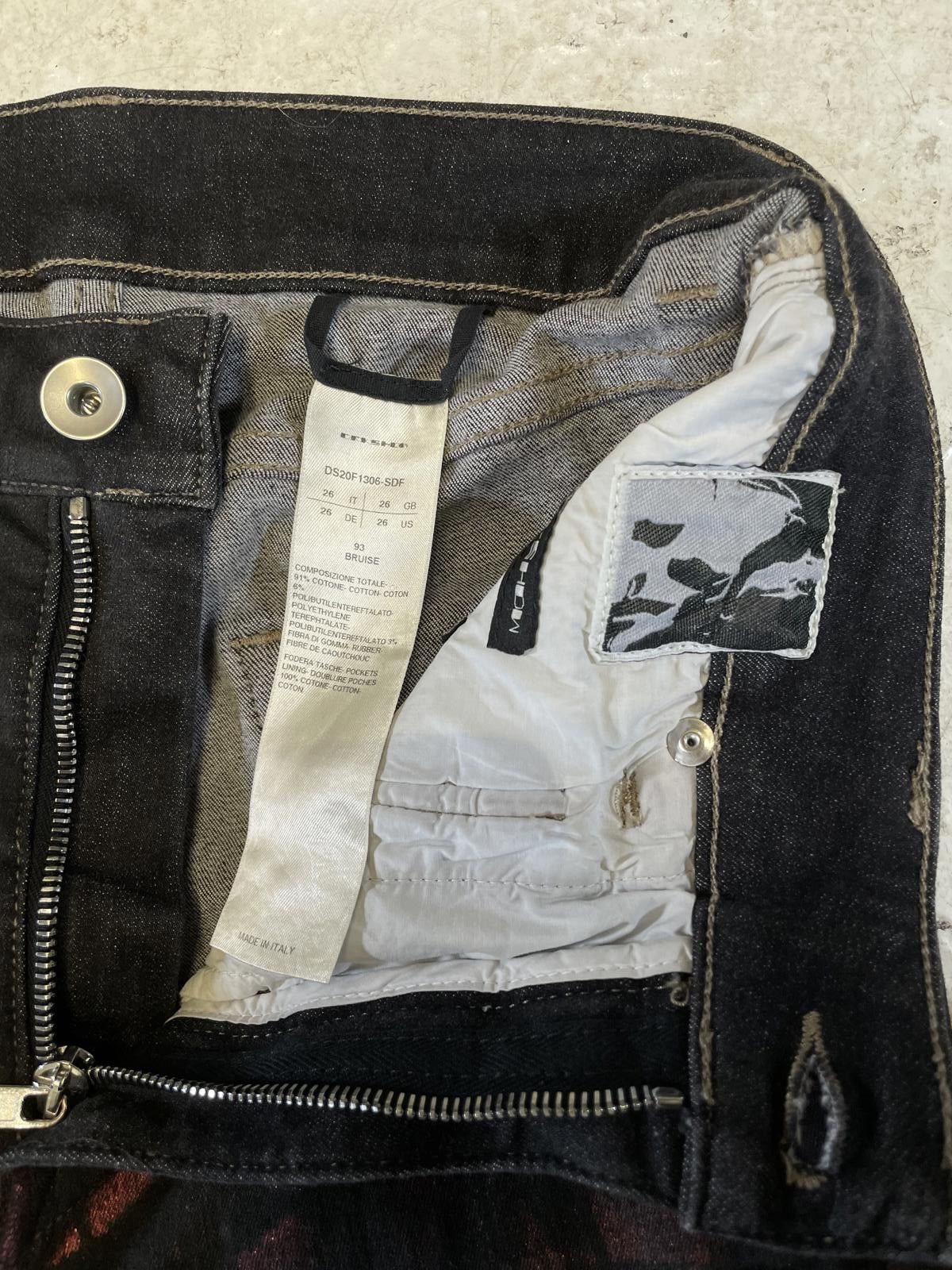 Rick Owens Rick Owens Foil Wax Bruise Denim Size US 27 - 6 Thumbnail