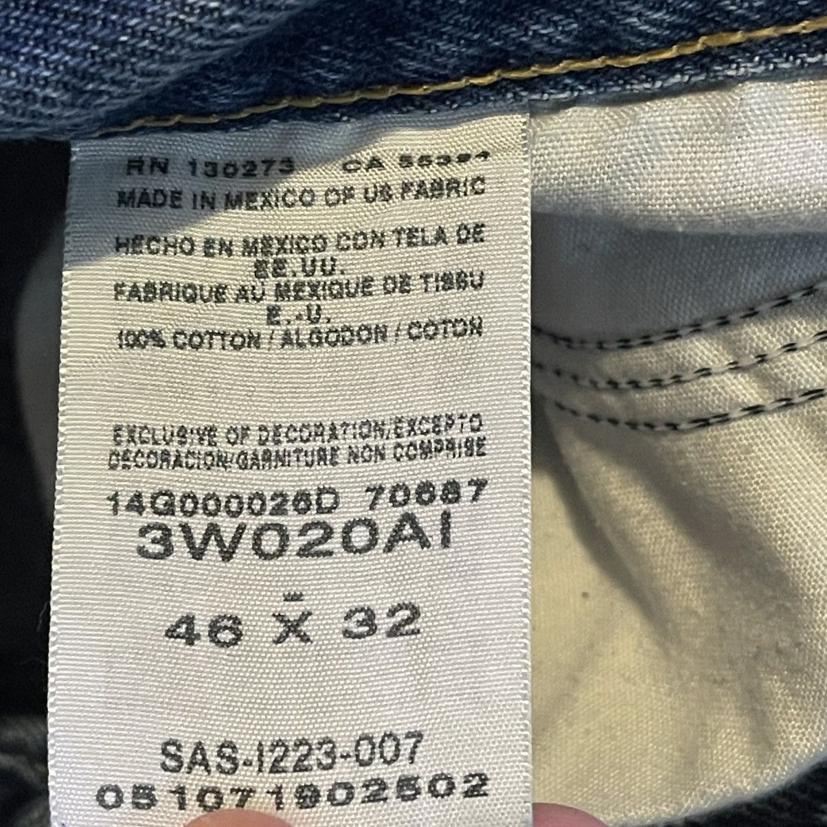 Wrangler Vintage 90s Wrangler Riggs Mens Blue Carpenter Jeans 46x32 Size US 44 / EU 60 - 4 Thumbnail