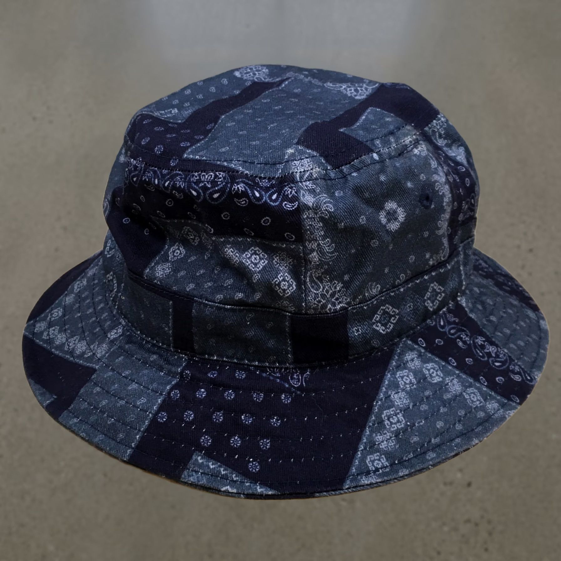 Aeropostale Aeropostale Bucket Hat One Size Fits All Blue Paisley Cotton Fitted Unisex Size ONE SIZE - 1 Thumbnail