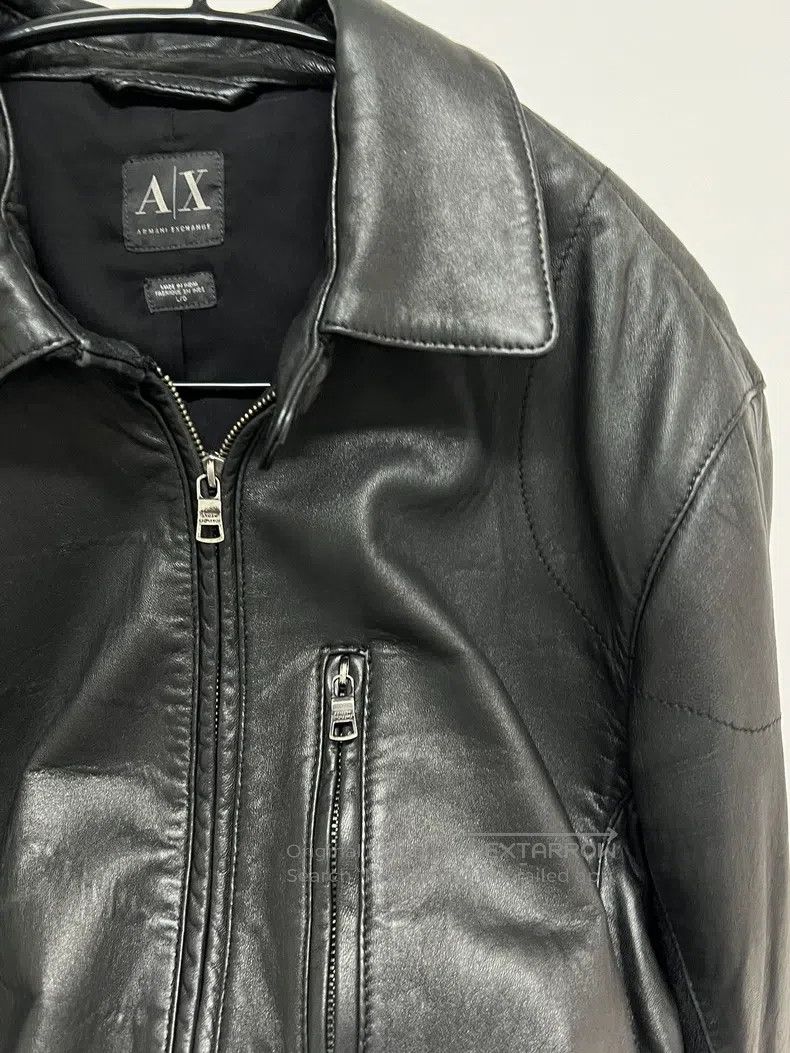 Armani Armani Calfskin and Wool Blended Leather Jacket Size US XL / EU 56 / 4 - 6 Thumbnail