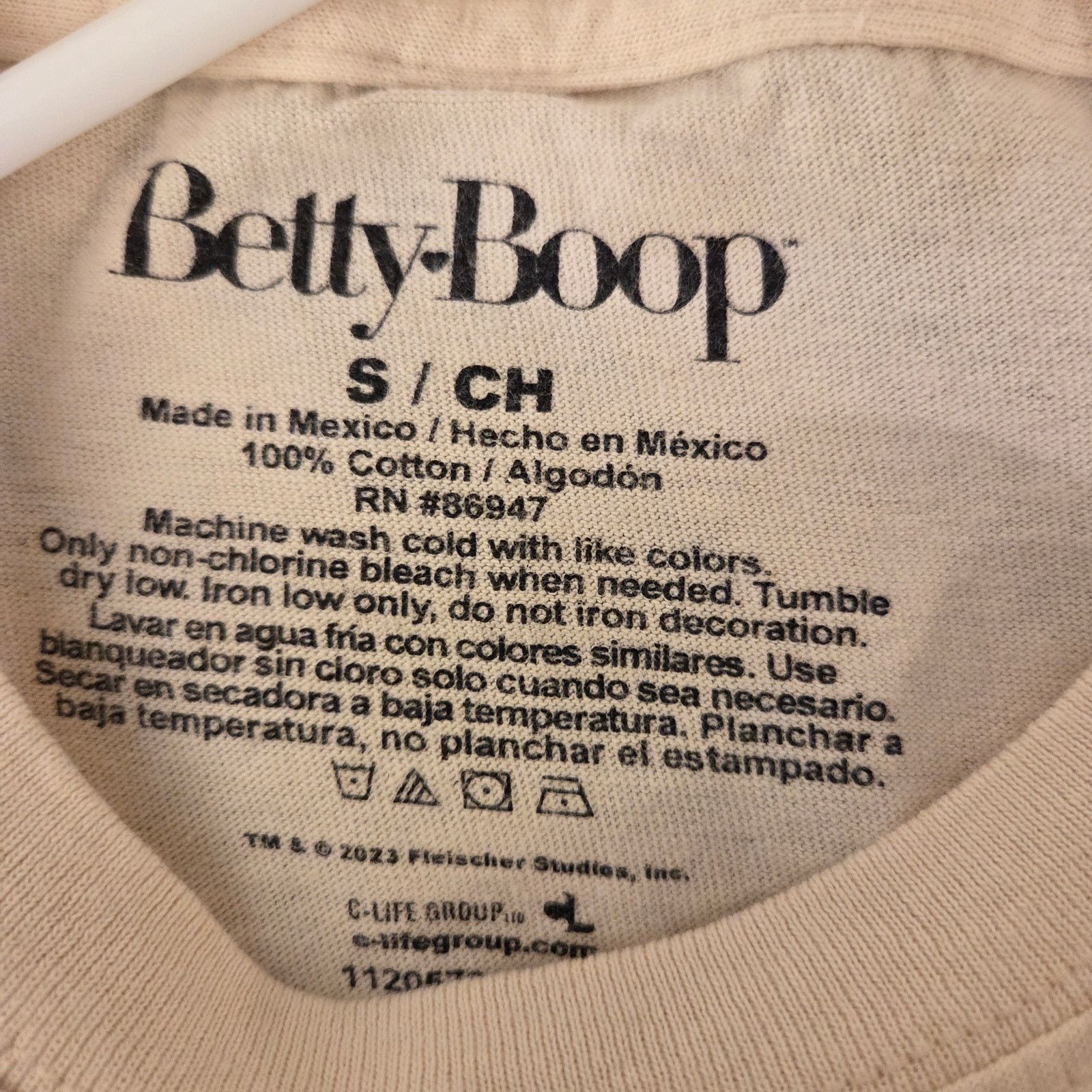 Disney Betty Boop Cowgirl Cream T-Shirt - Women's Small Size S / US 4 / IT 40 - 6 Thumbnail