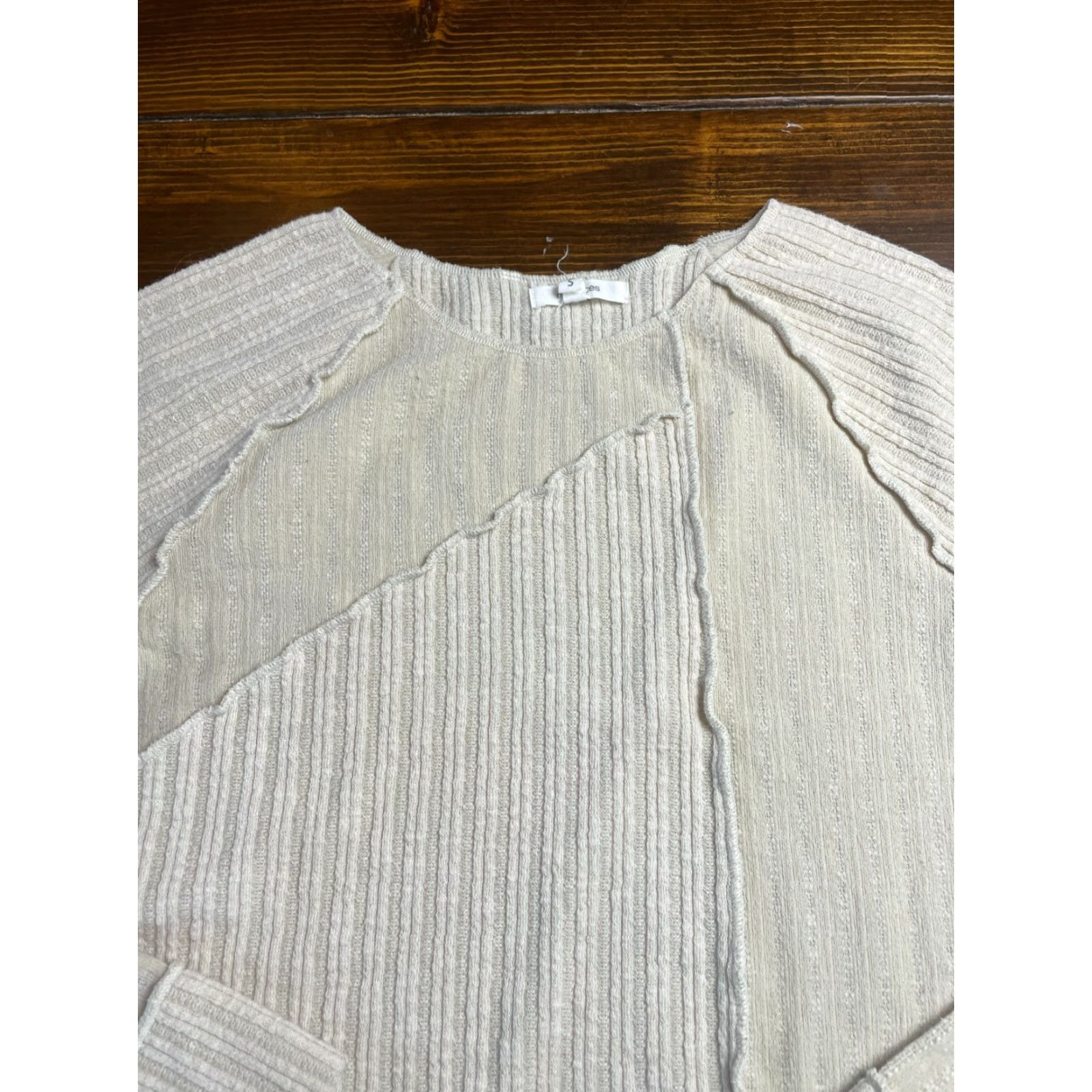 Vintage Maurices Sweater Women's Size S Pullover Long Sleeve Ivory Cream Knit Regular Casual Travel Fall Winter Size S / US 4 / IT 40 - 3 Thumbnail