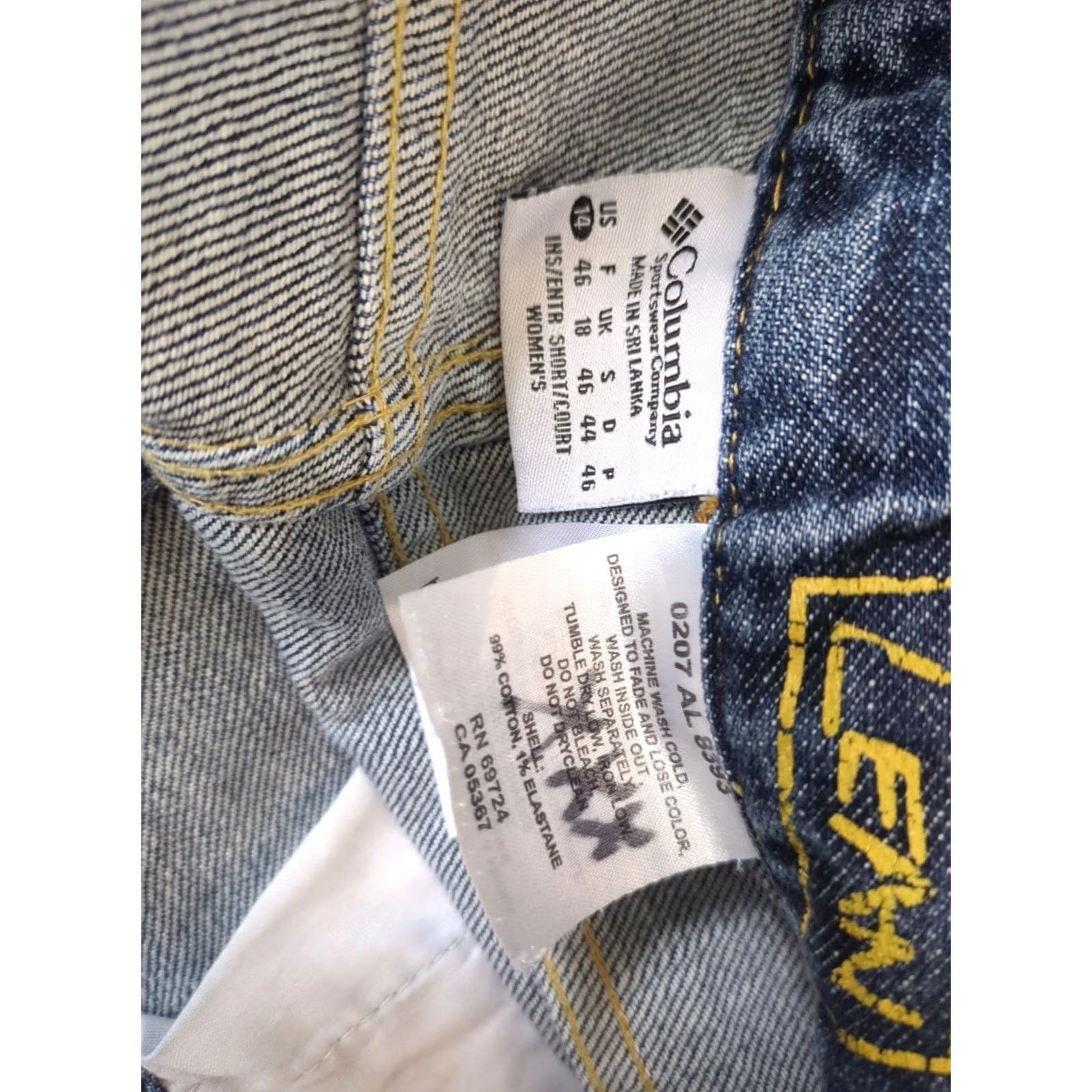 Denime Columbia Lean Womens Jeans Size 14 Boot Cut Denim Jeans 30 Inseam Blue Regular Stretch Pocket 5-Pocket Design Zipper Rise Mid Size 32" / US 10 / IT 46 - 4 Thumbnail