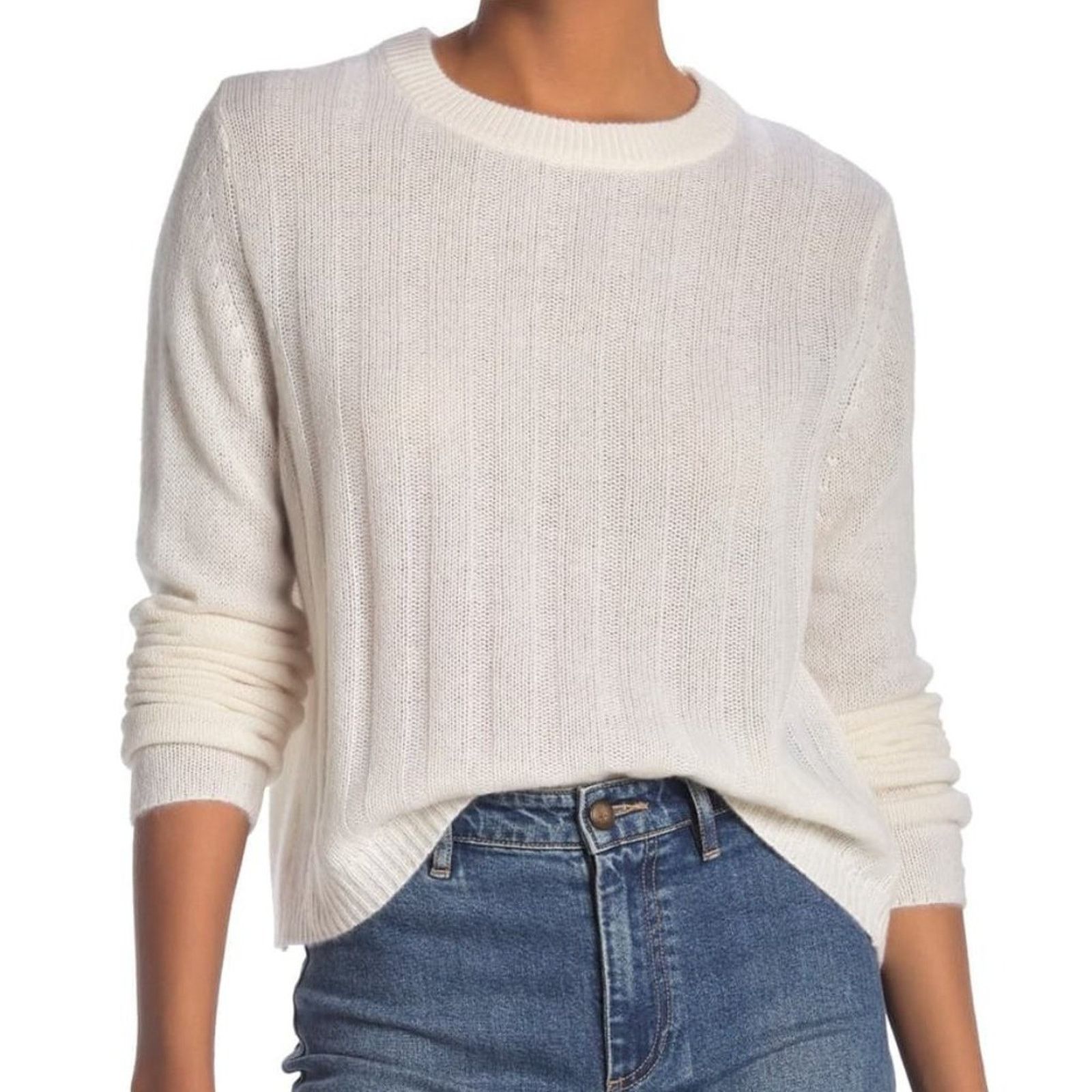 360Cashmere Cashmere Ribbed Crop Sweater 360 Cashmere Size S / US 4 / IT 40 - 2 Thumbnail
