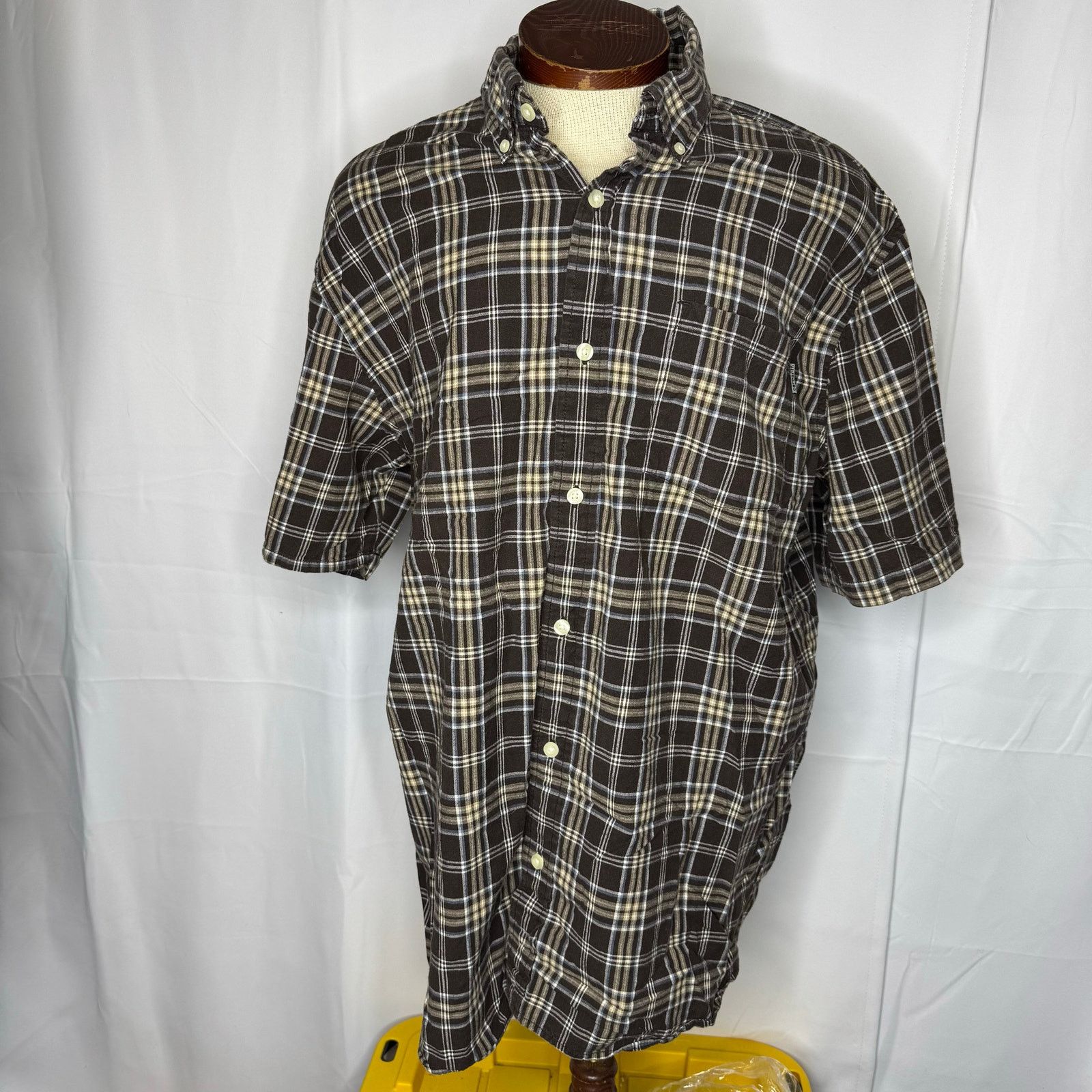 Carhartt Carhartt Regular XL Plaid Short Sleeve Button Down Shirt Size US XL / EU 56 / 4 - 2 Thumbnail