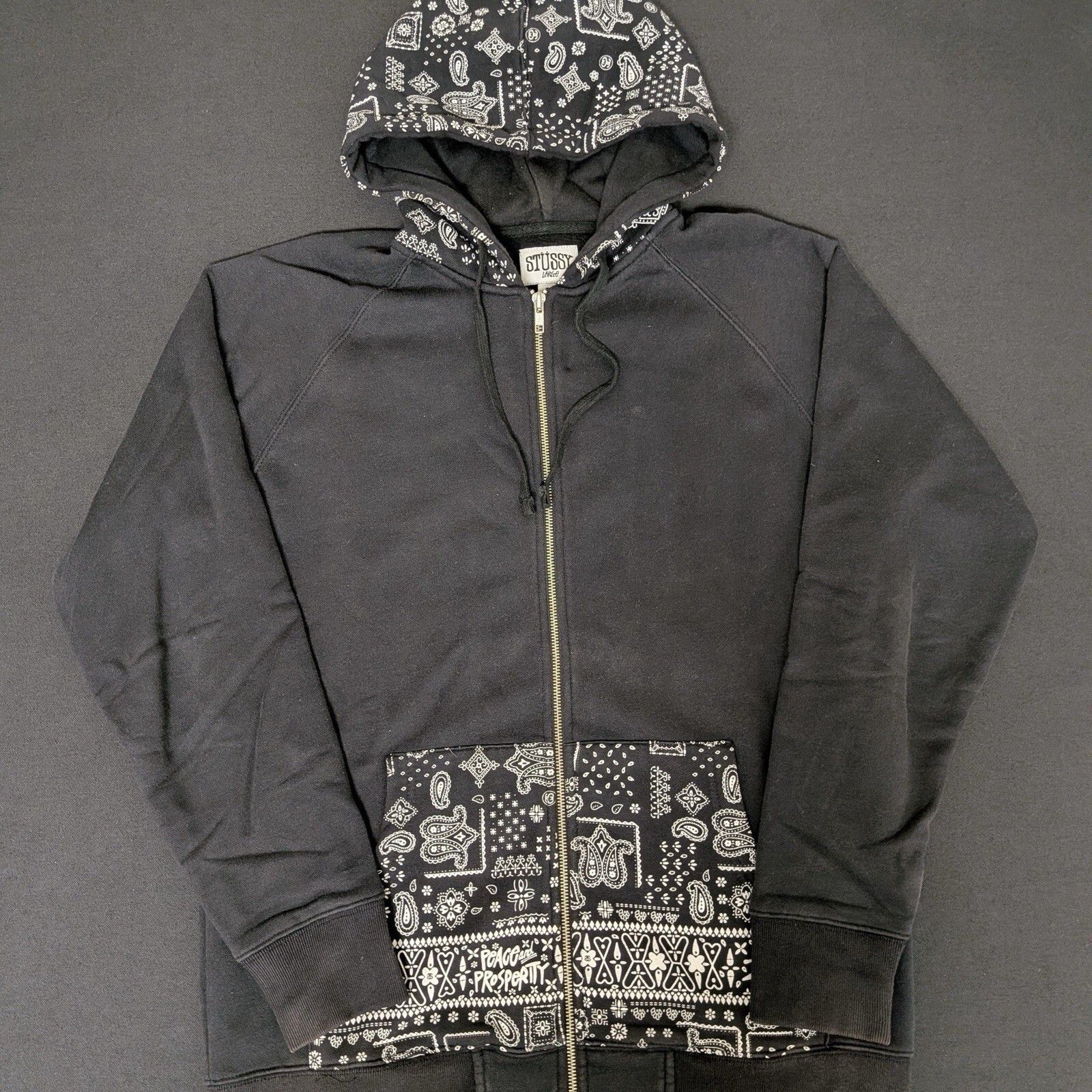 Born X Raised × Stussy BORN X RAISED + STÜSSY ROCKER ZIP HOODIE