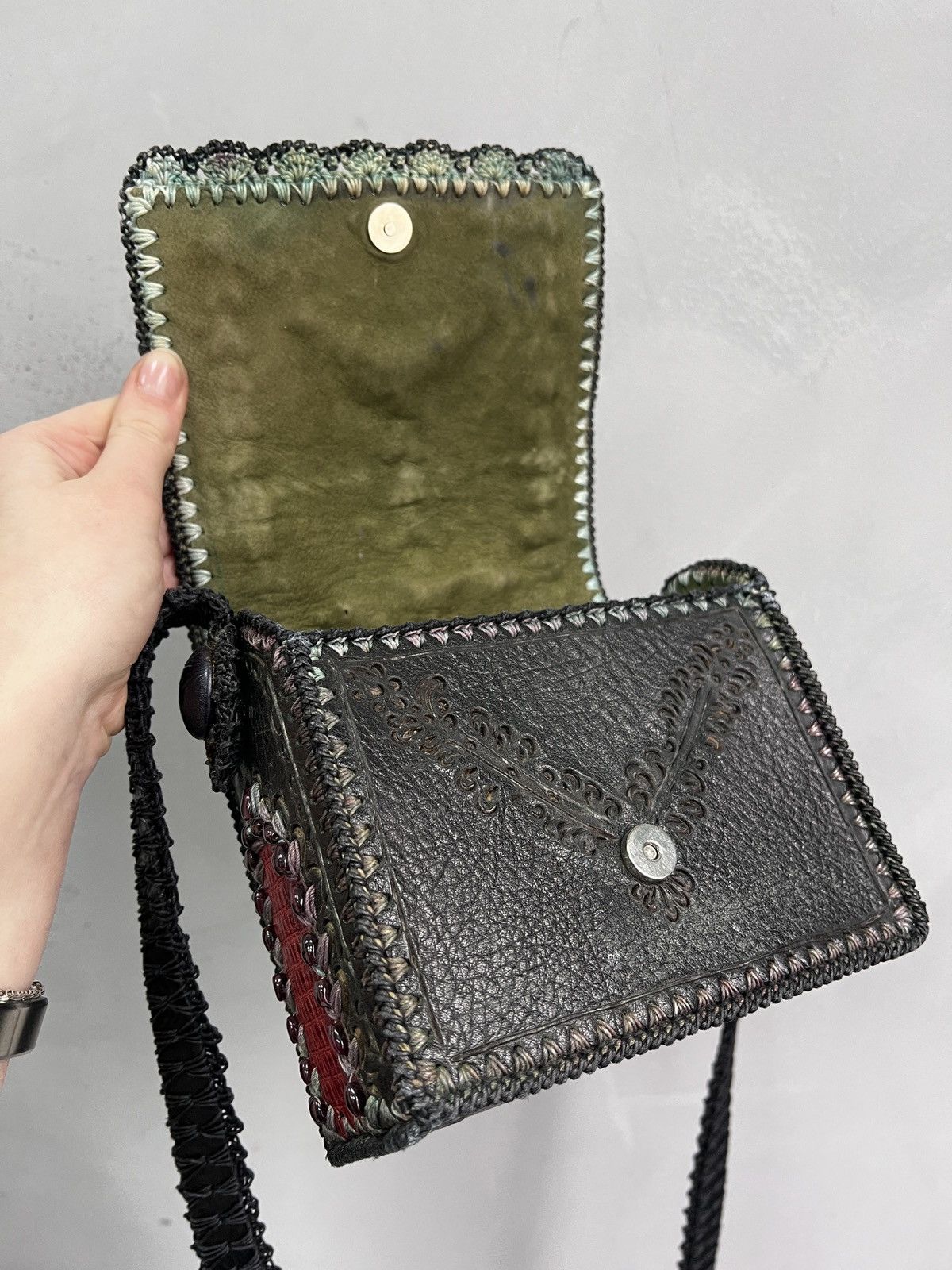 Japanese Brand Handmade crossbody exclusive bag gothic red hysteric glamour Size ONE SIZE - 8 Thumbnail