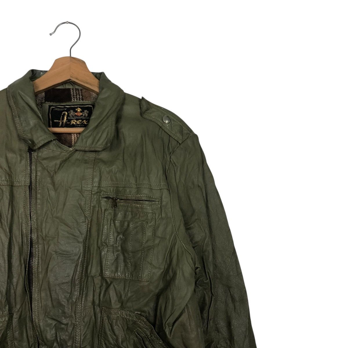 Japanese Brand 🔥VINTGE BIKER LEATHER JACKET BLANKET A REX ISSEY MIYAKE Size US L / EU 52-54 / 3 - 9 Thumbnail