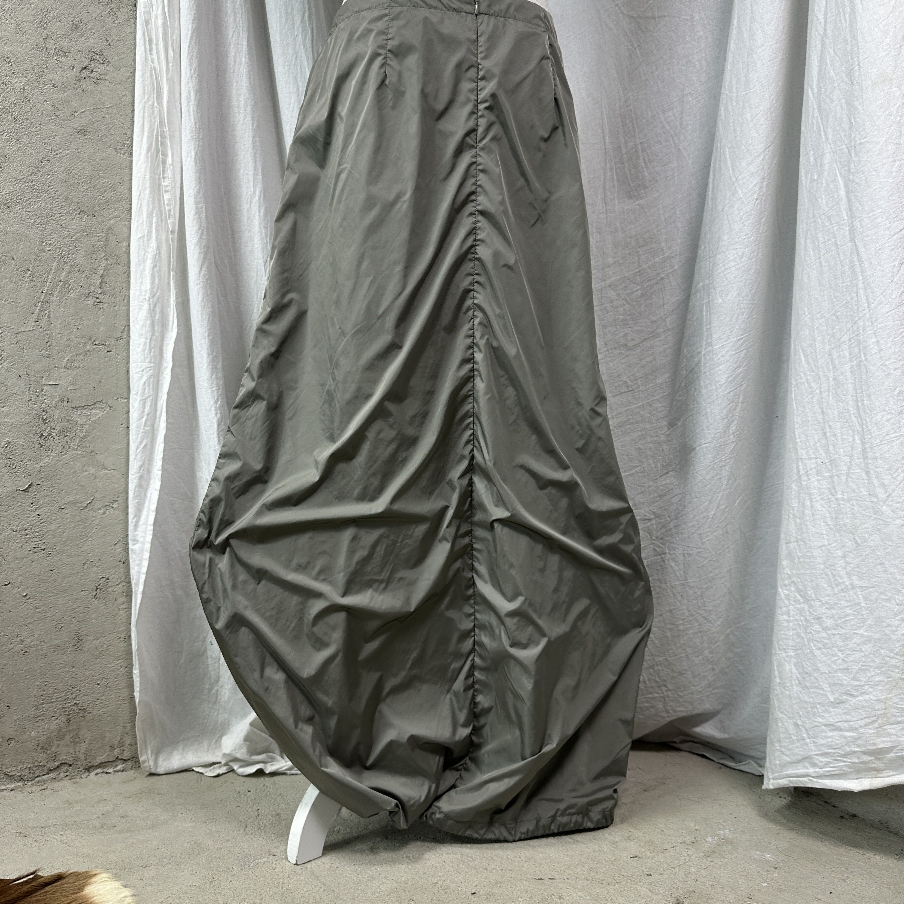 Vintage Vintage Avant Garde Maxi Cyber Gorpcore Nylon Skirt 00s Size 28" / US 6 / IT 42 - 5 Thumbnail
