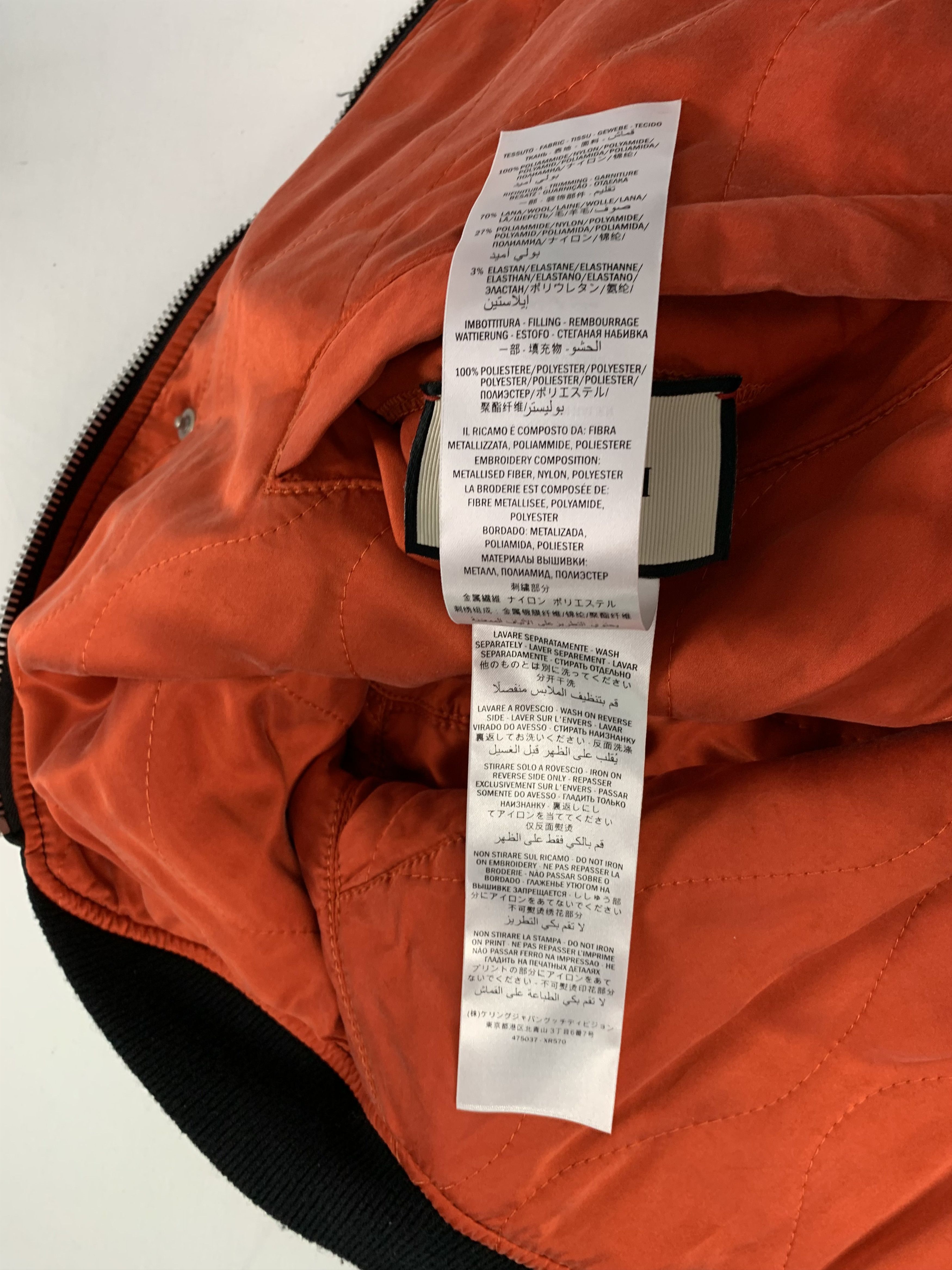Gucci Gucci Jacket With Rose Embroidery & Painted Dragon Size US M / EU 48-50 / 2 - 10 Thumbnail