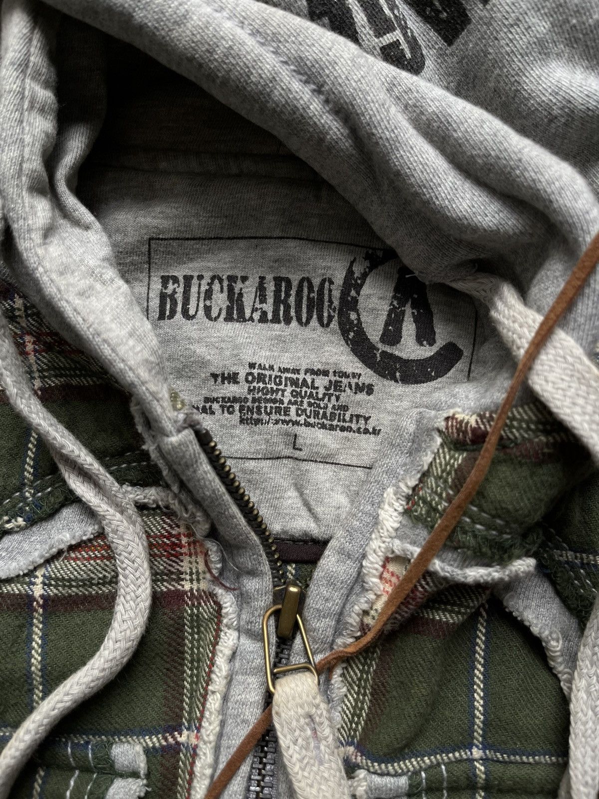 PPFM Buckaroo plaid flannel seditionaries hoodie Size US L / EU 52-54 / 3 - 6 Thumbnail