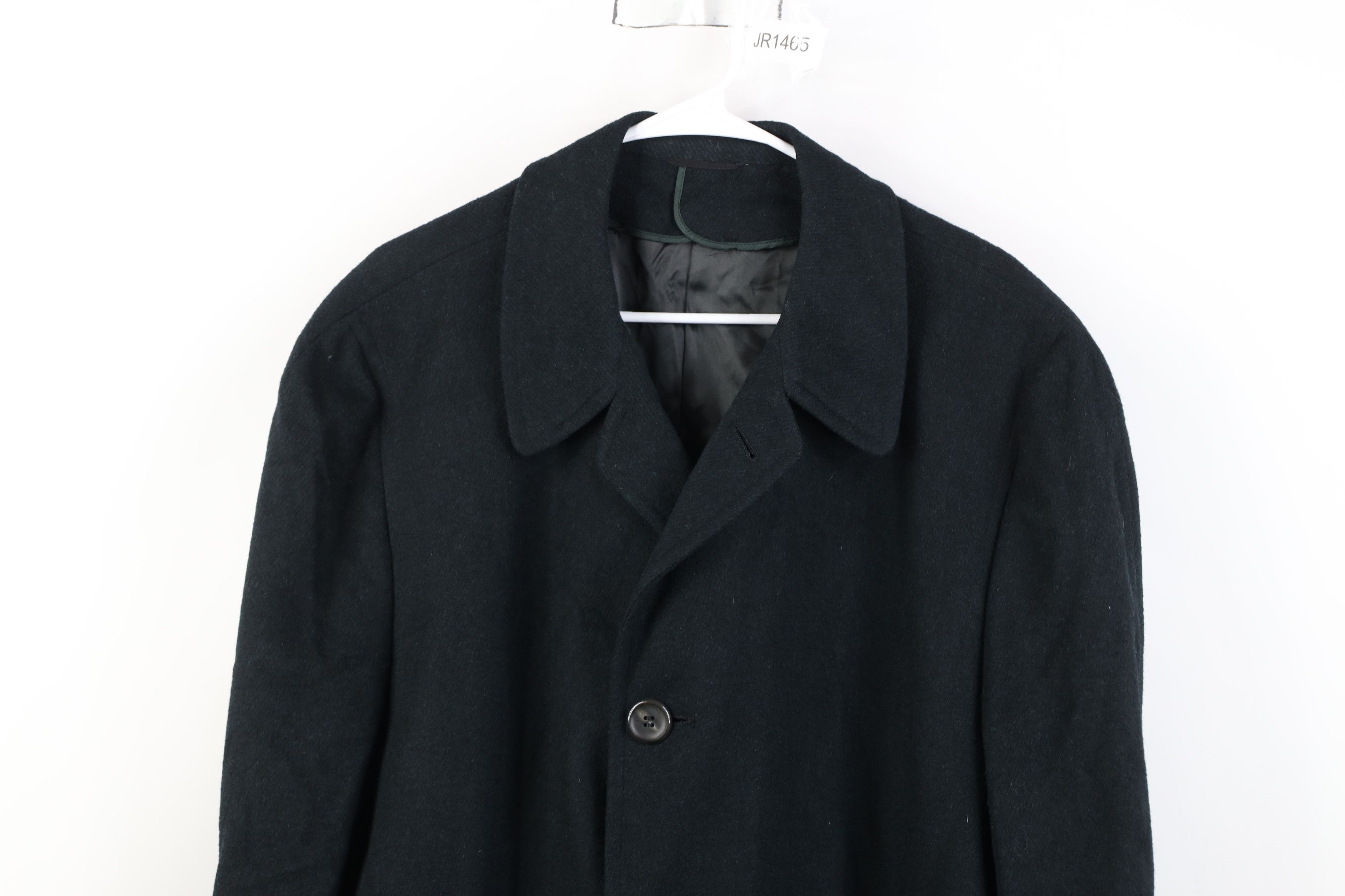 Vintage Vintage 40s Joseph Feiss Overcoat Jacket Green Black USA Size US XXL / EU 58 / 5 - 2 Thumbnail