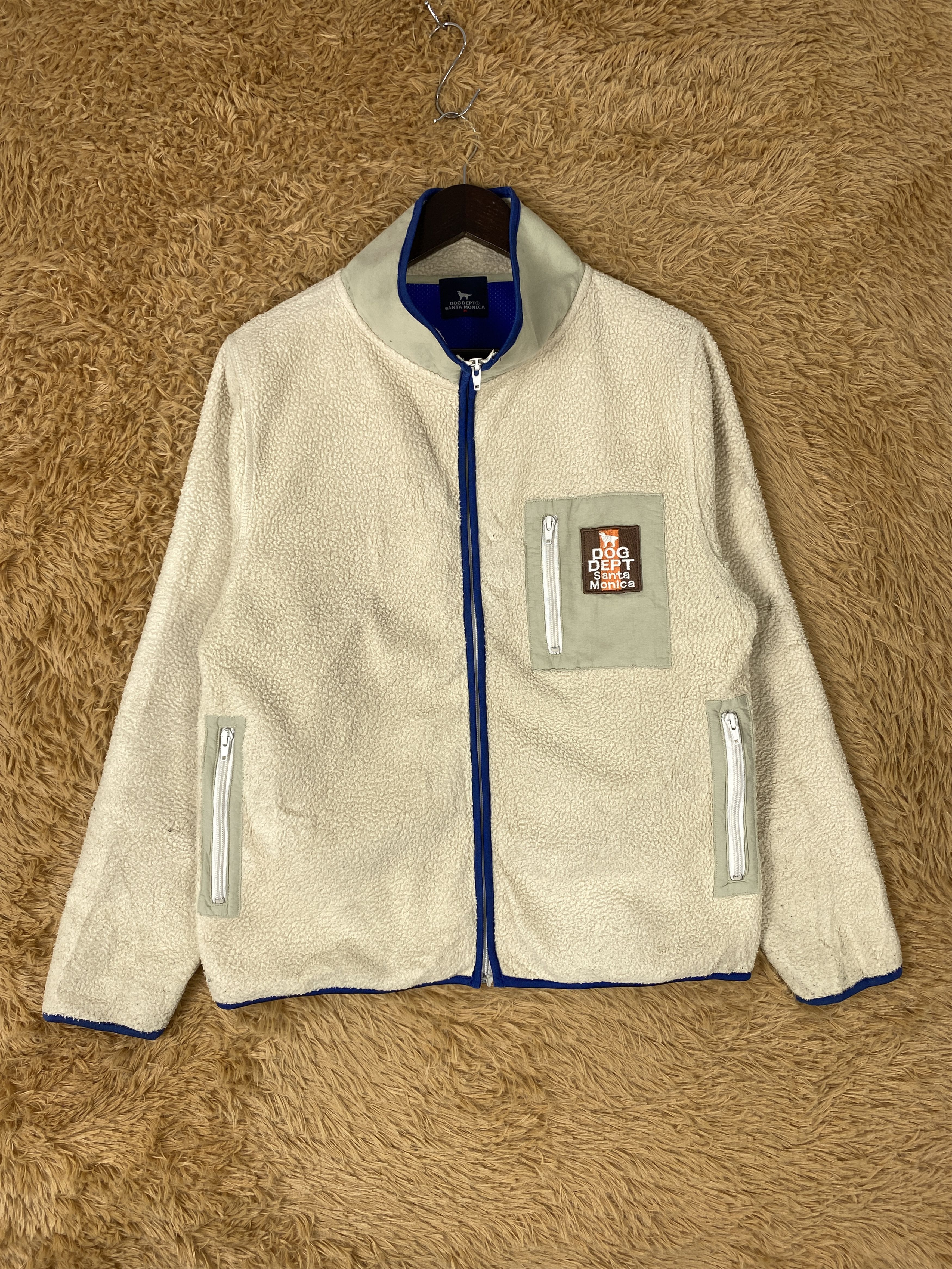 image of Vintage Dog Dept Santa Monica Fleece Jacket, Men's (Size Small)