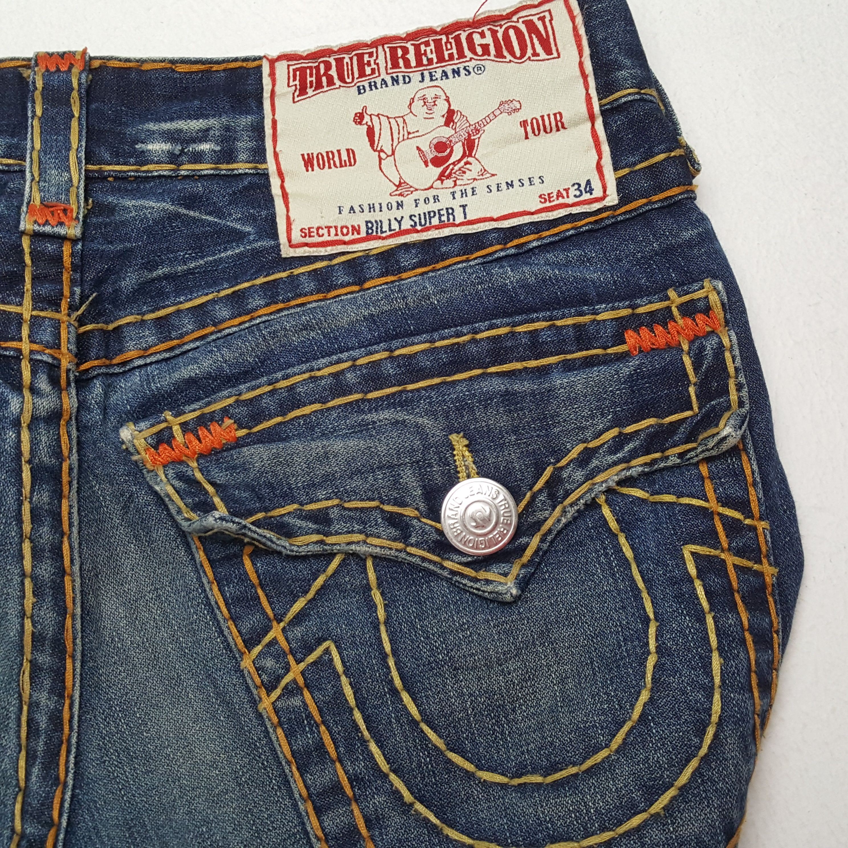 True Religion × Vintage TRUE RELIGION Daily Streetwear Fashion Style Jeans Size US 33 - 14 Thumbnail