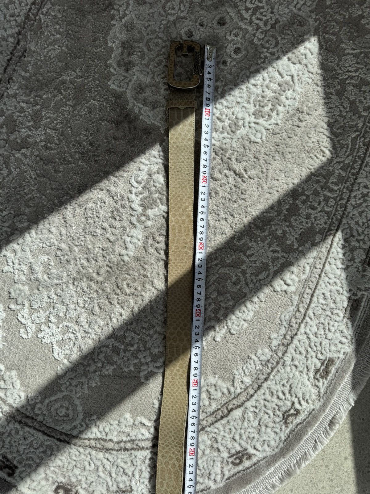 Guess Guess Big Metal Buckley Snake Print Vegan Faux Leather Belt Size ONE SIZE - 6 Thumbnail