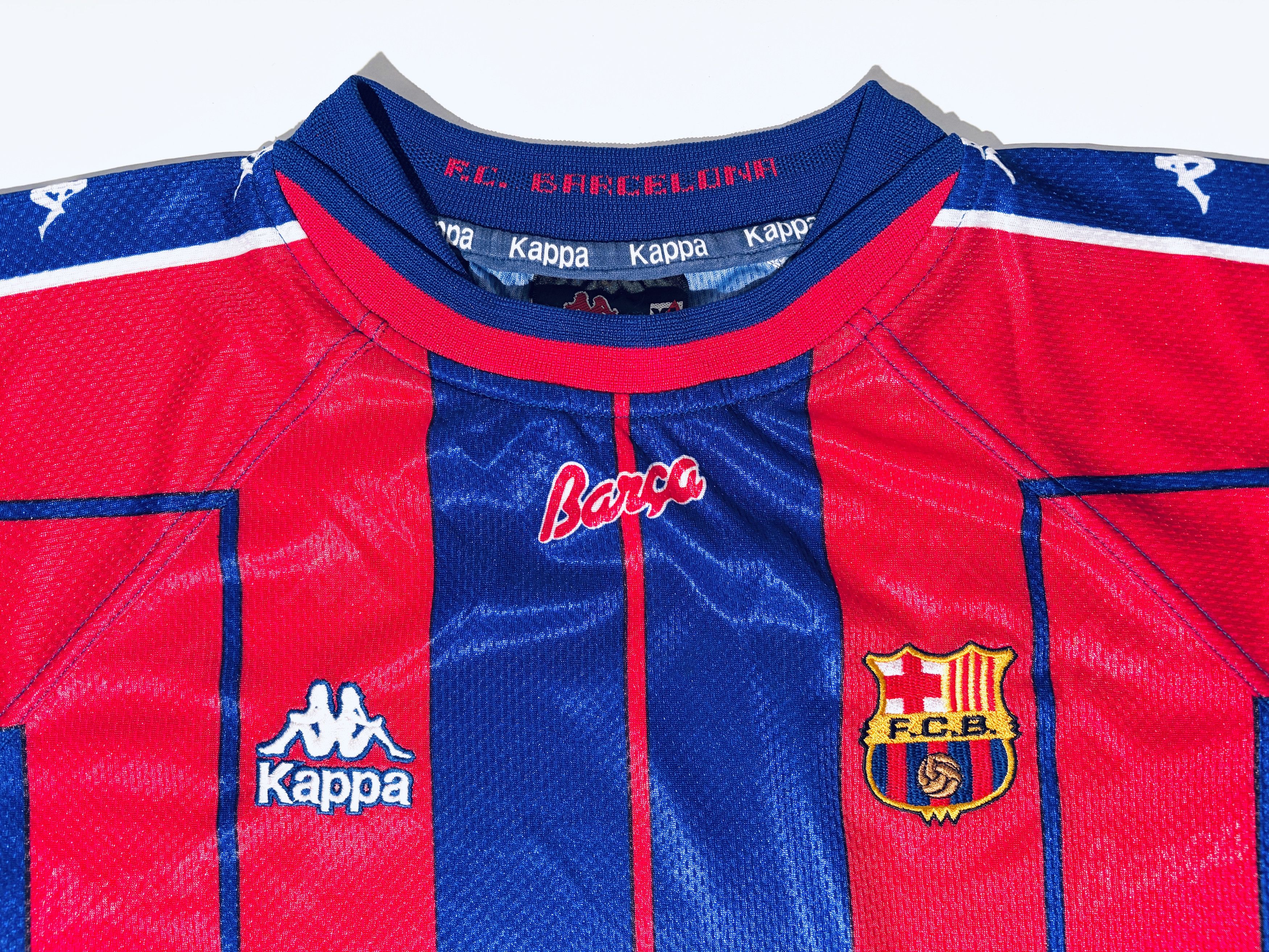 Kappa Barcelona Home Shirt 1997 - 1998 Kappa 97/98 Size US XL / EU 56 / 4 - 5 Thumbnail