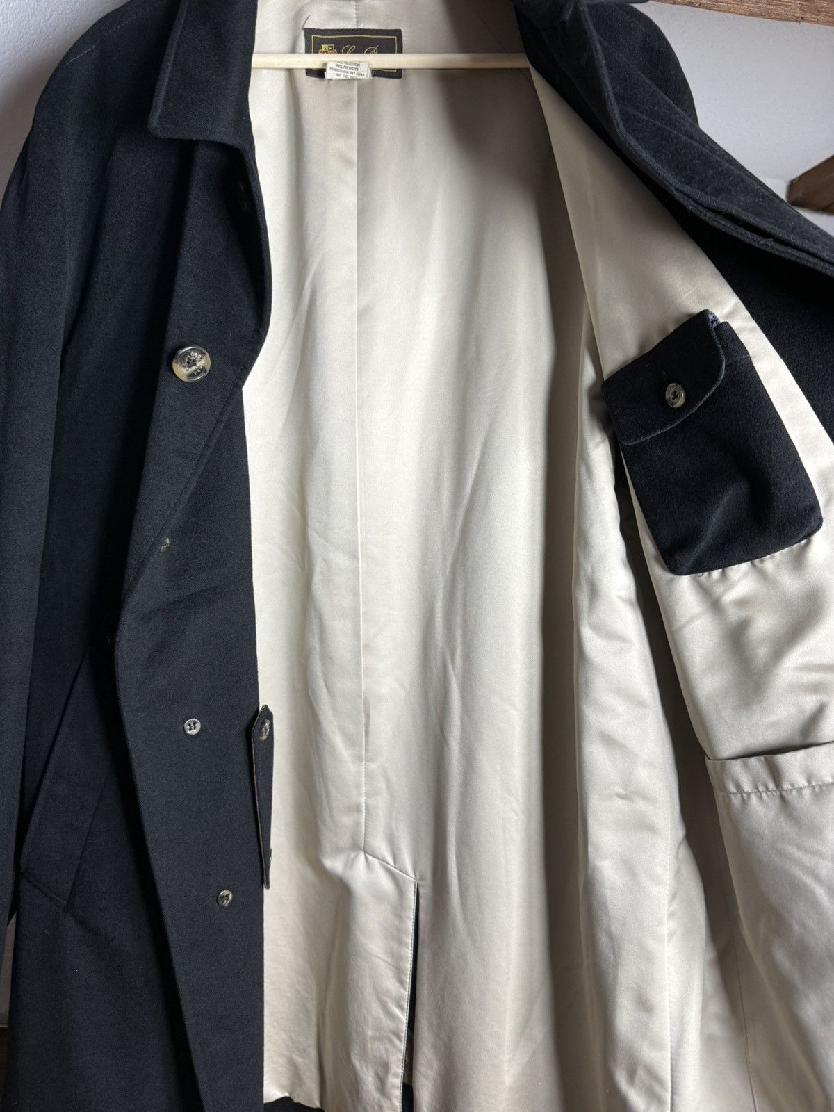 Loro Piana Loro Piana Storm System Cashmere Coat Black Luxury Overcoat Size US M / EU 48-50 / 2 - 8 Thumbnail
